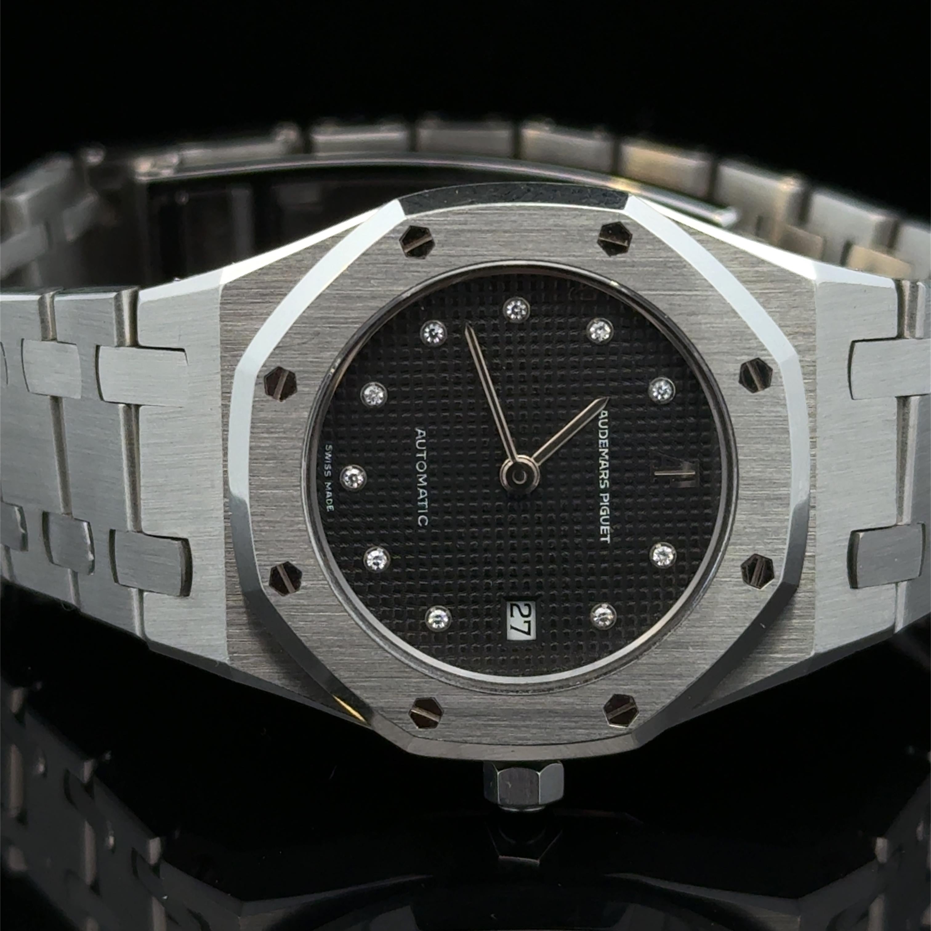 Rare Audemars Piguet Royal Oak Vintage 14470sq Diamond Dial Automatic 5