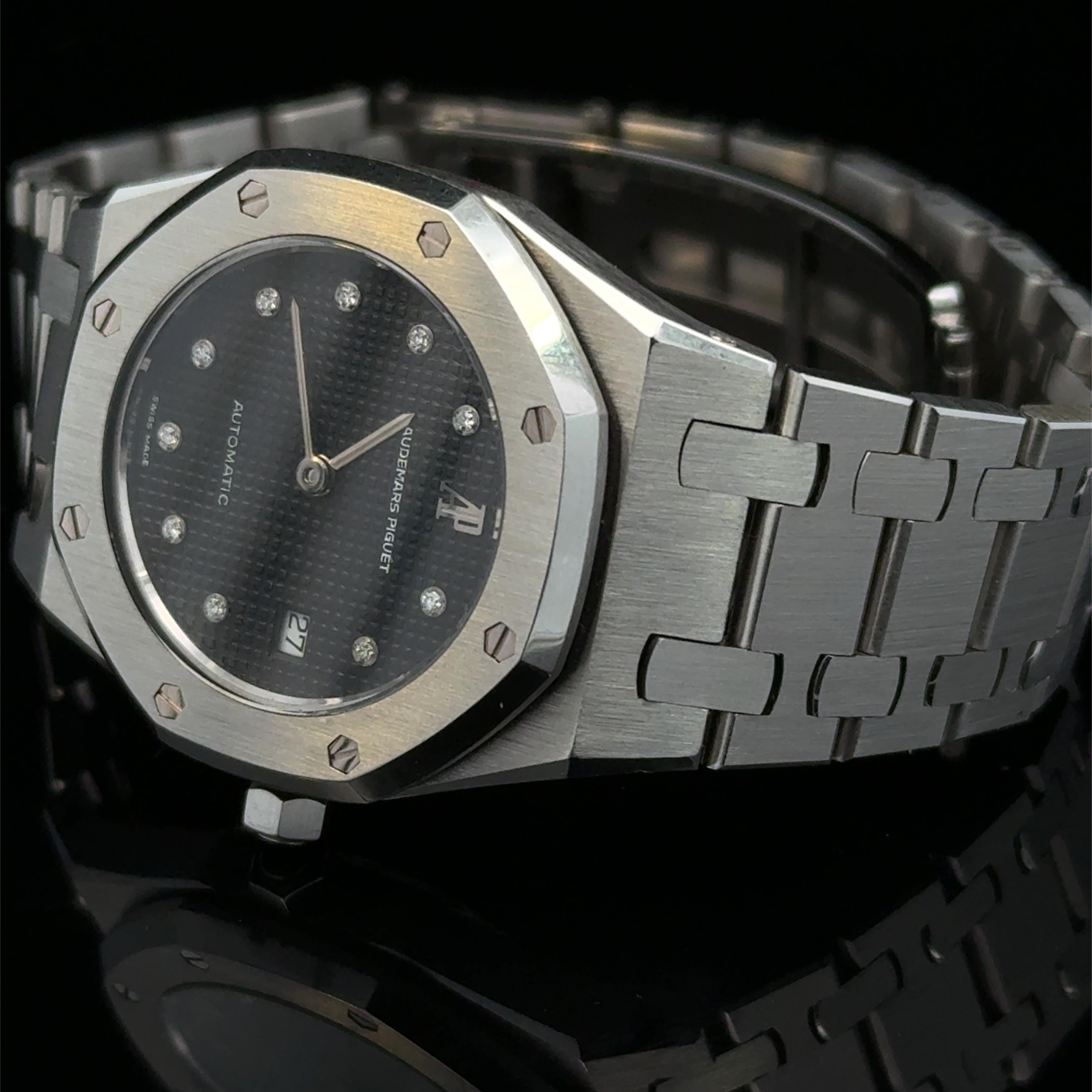 Rare Audemars Piguet Royal Oak Vintage 14470sq Diamond Dial Automatic 2