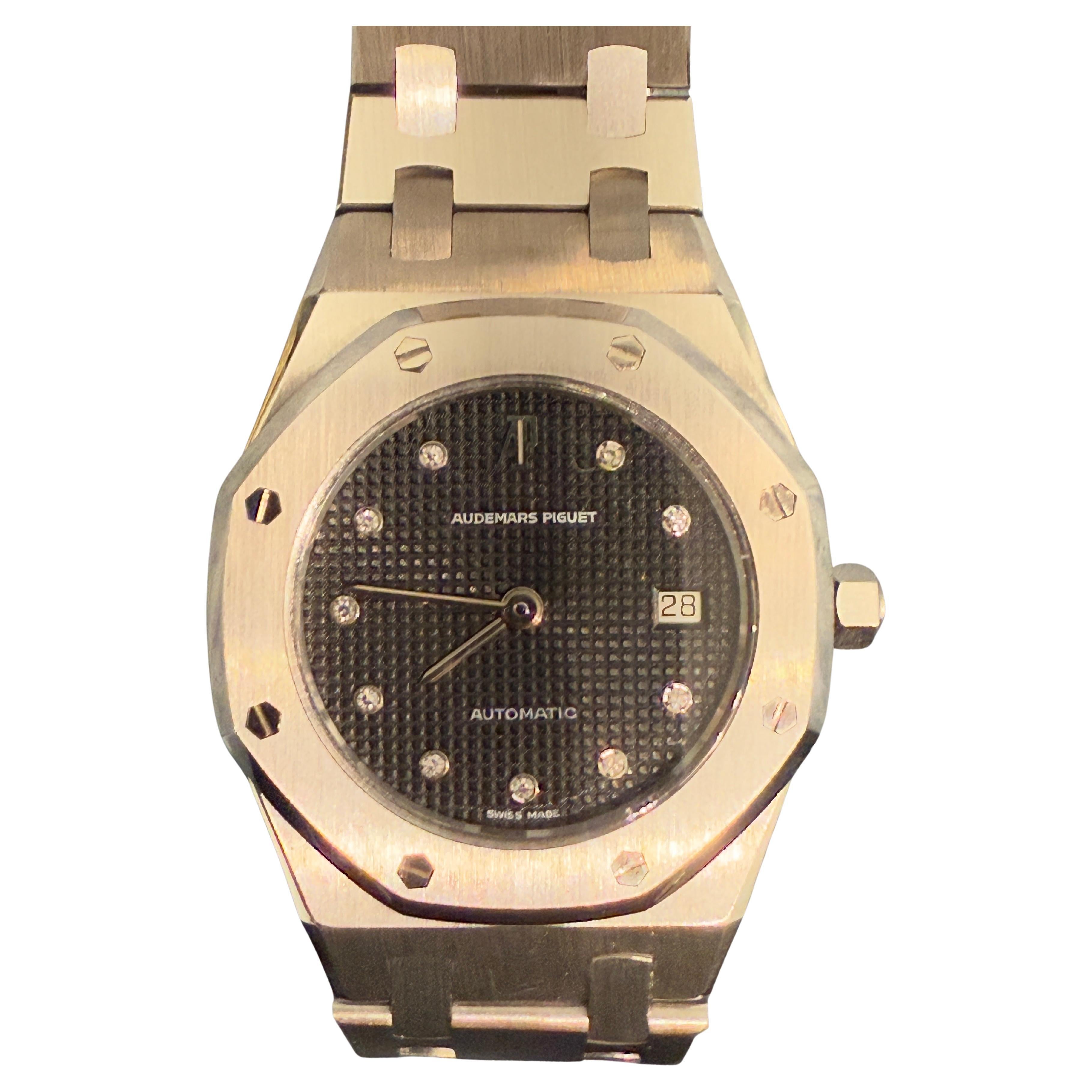 Rare Audemars Piguet Royal Oak Vintage 14470sq Diamond Dial Automatic