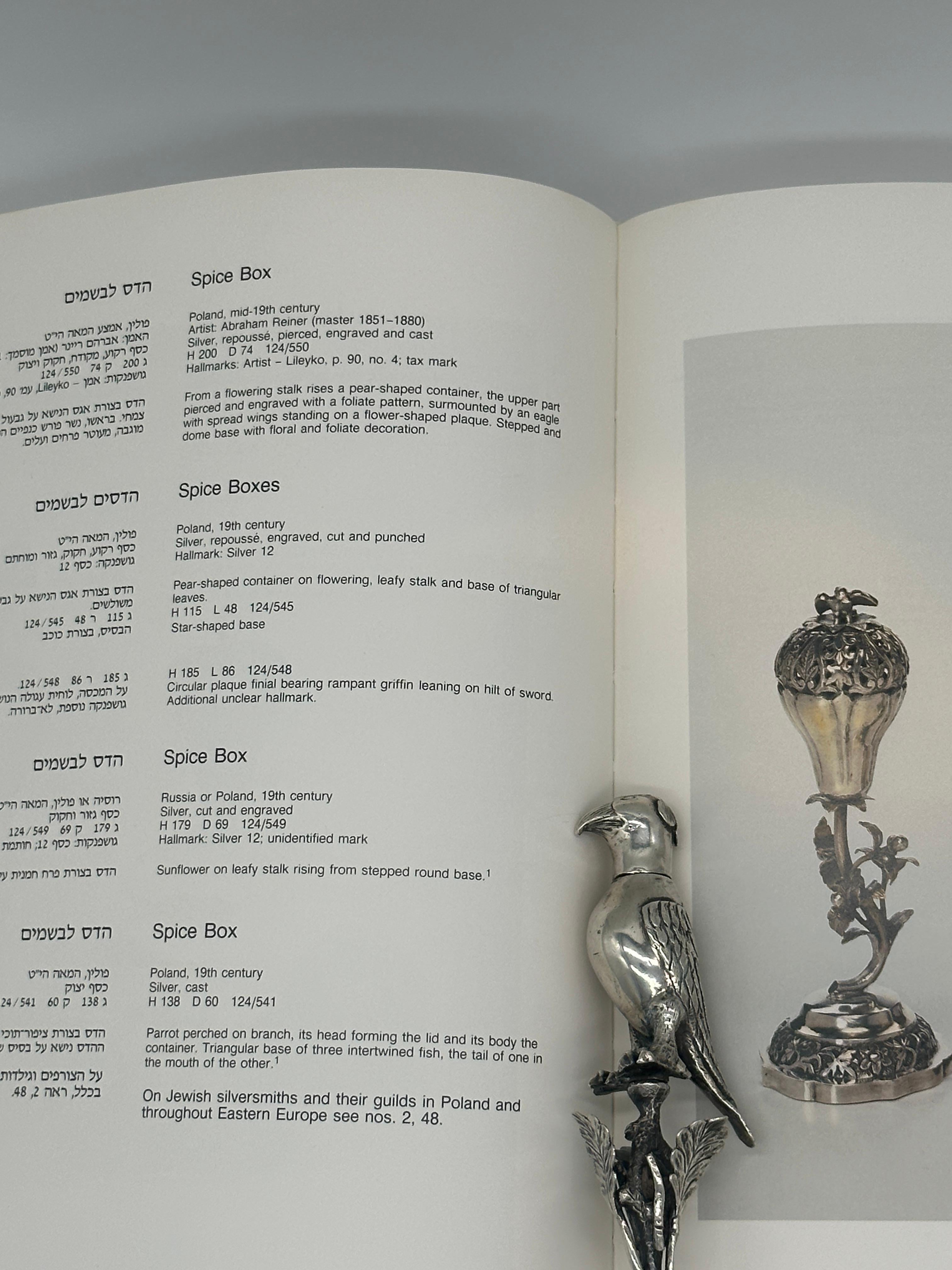 RARE Österreichisches Silber (ALT WIEN) Havdalah Gewürzbehälter, Judaica ISRAEL MUSEUM im Angebot 5