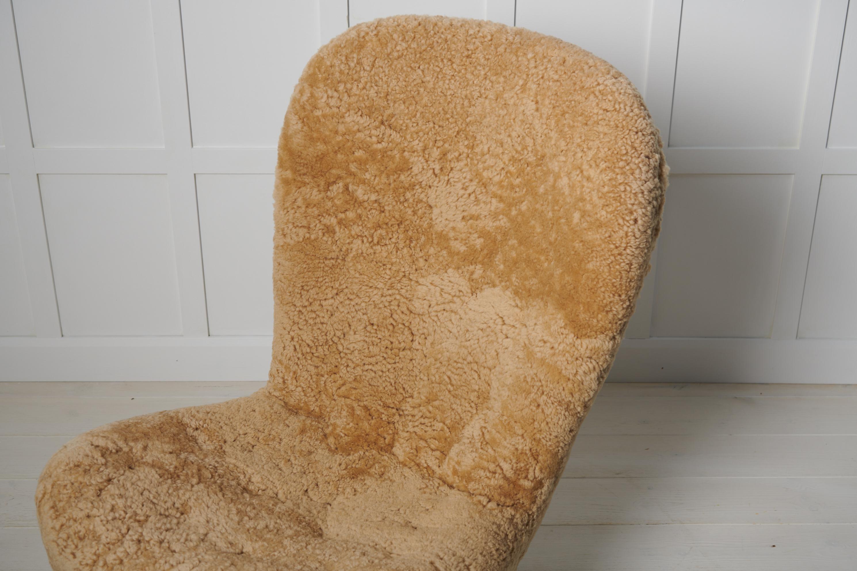 Authentique et rare chaise à palourdes moderne scandinave par Arnold Madsen, Danemark en vente 3