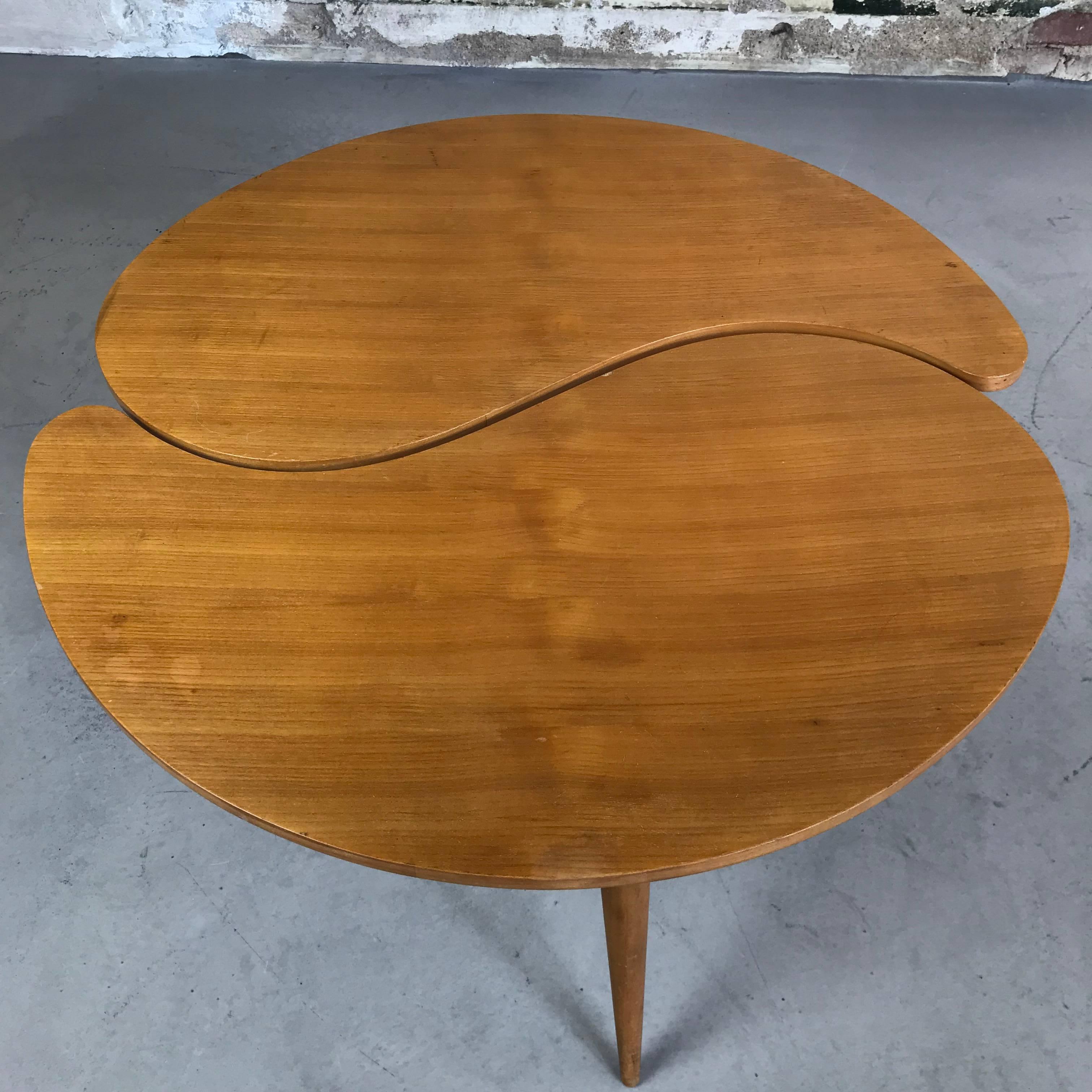 Rare Awesome Dutch Kidney-Shaped Coffee Table Set from ‘Gelderland NV’, 1950s 3