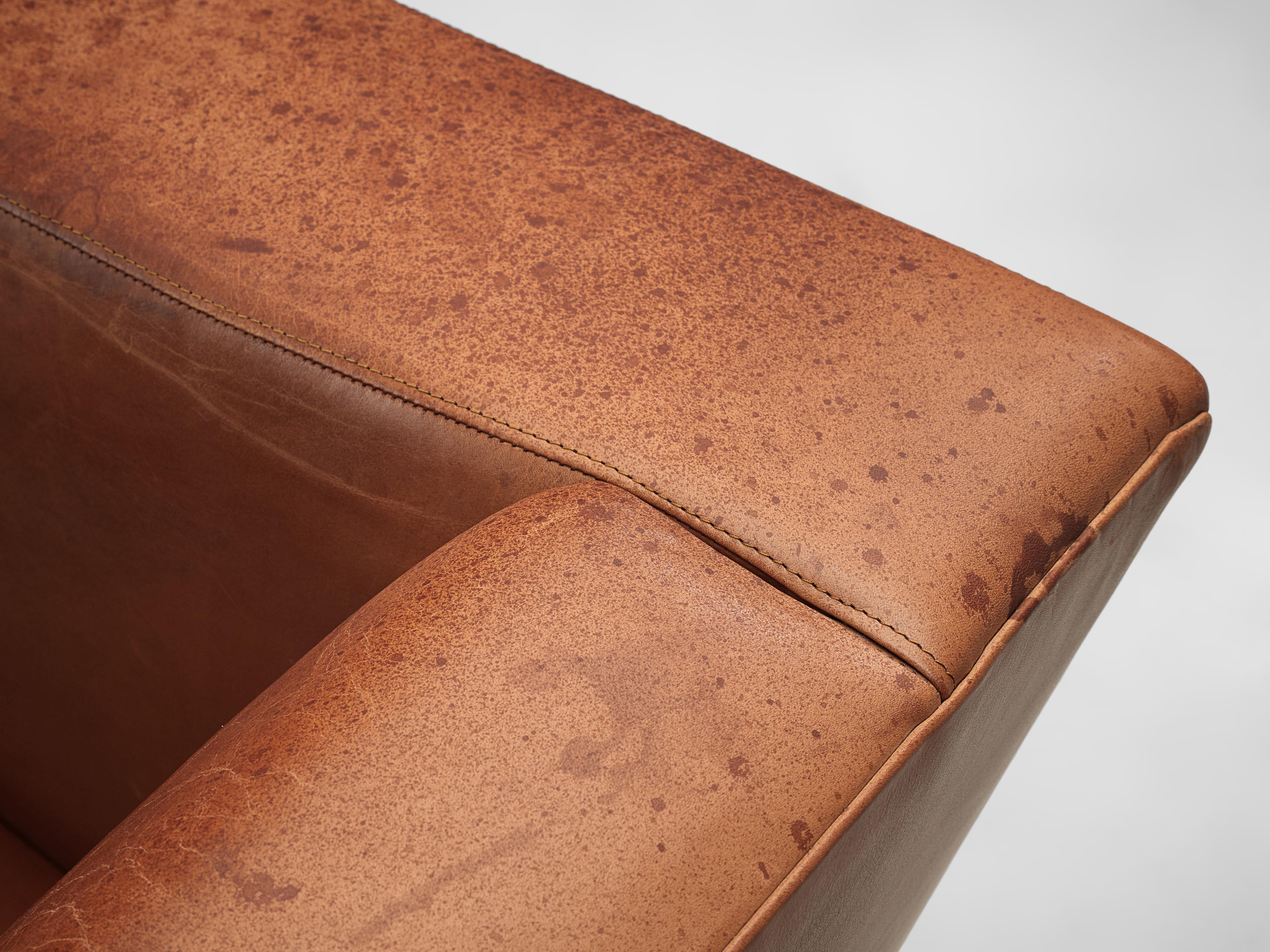 Rare Axel Einar Hjorth ‘Lido’ Lounge Chair in Original Patinated Leather 2