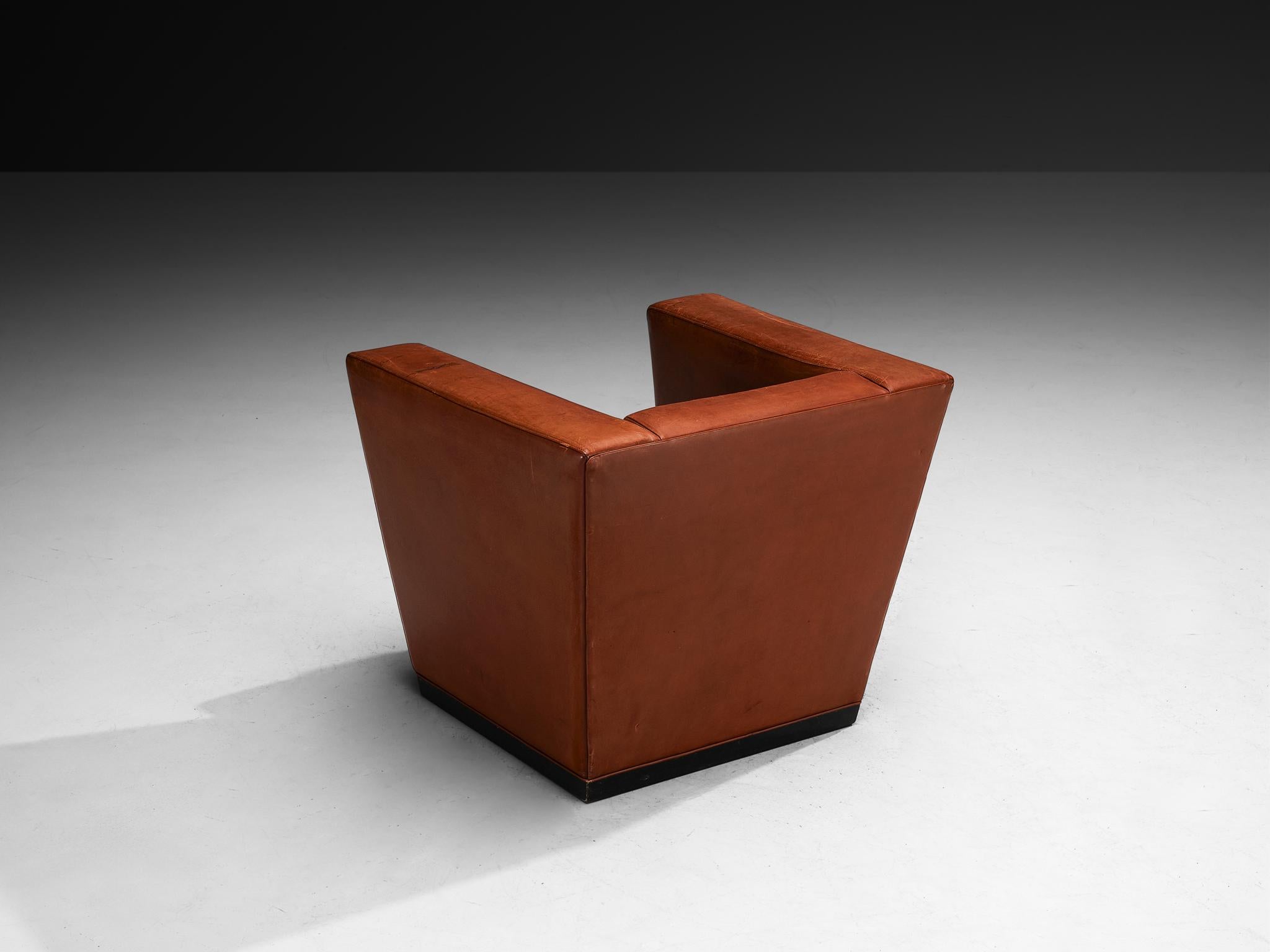 Seltener Axel Einar Hjorth 'Lido' Loungesessel in patiniertem Leder im Angebot 4