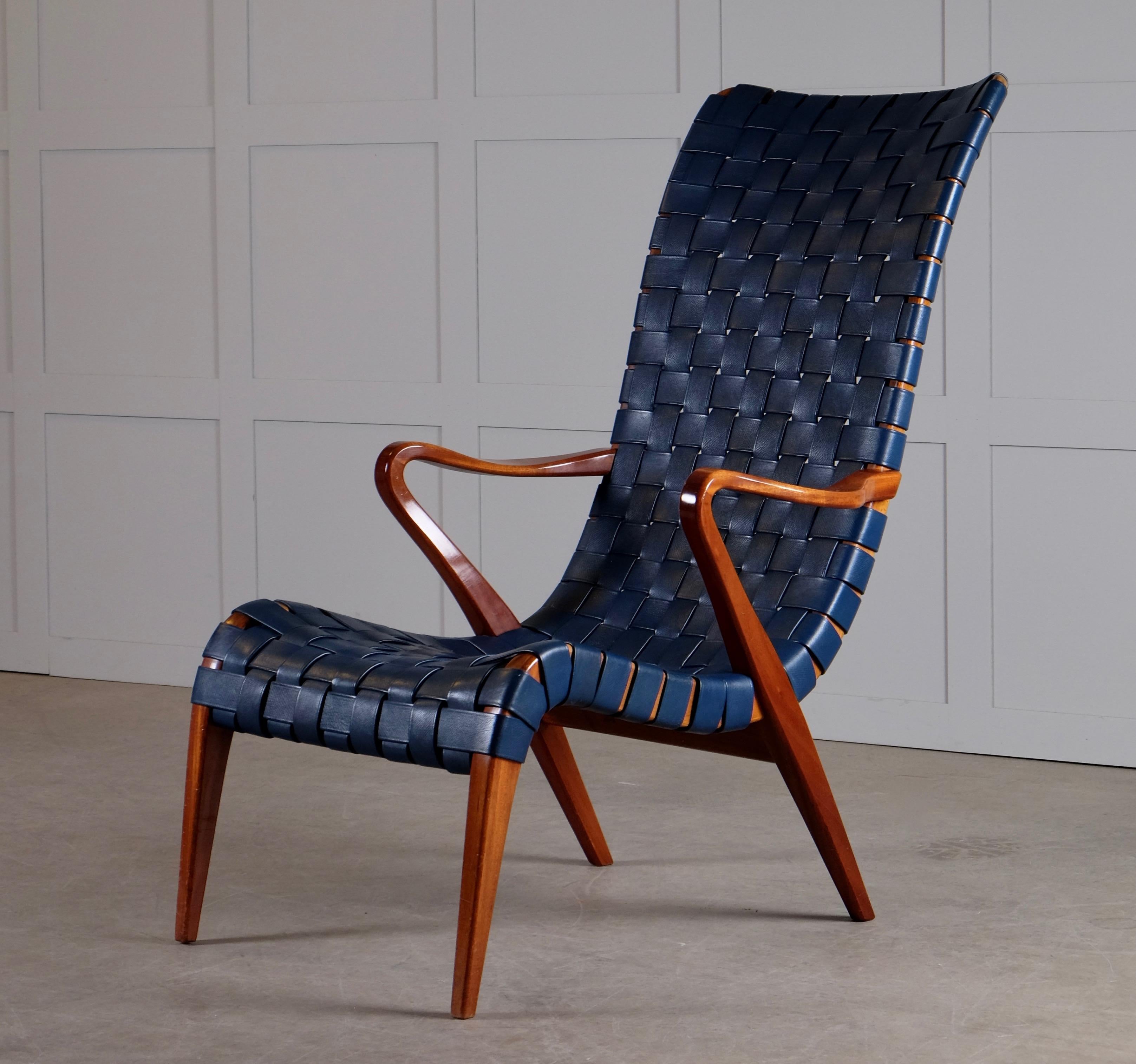 Rare Axel Larsson Armchair by Bodafors, 1940s 7