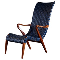 Rare Axel Larsson Armchair by Bodafors, 1940s