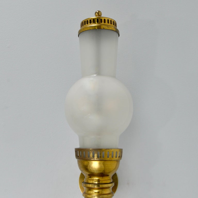 Brass Rare Azucena Lantern by Luigi Caccia Dominioni For Sale