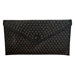 rare Azzedine Alaïa Studded Leather Envelope Pochette Clutch NWOT Authentic