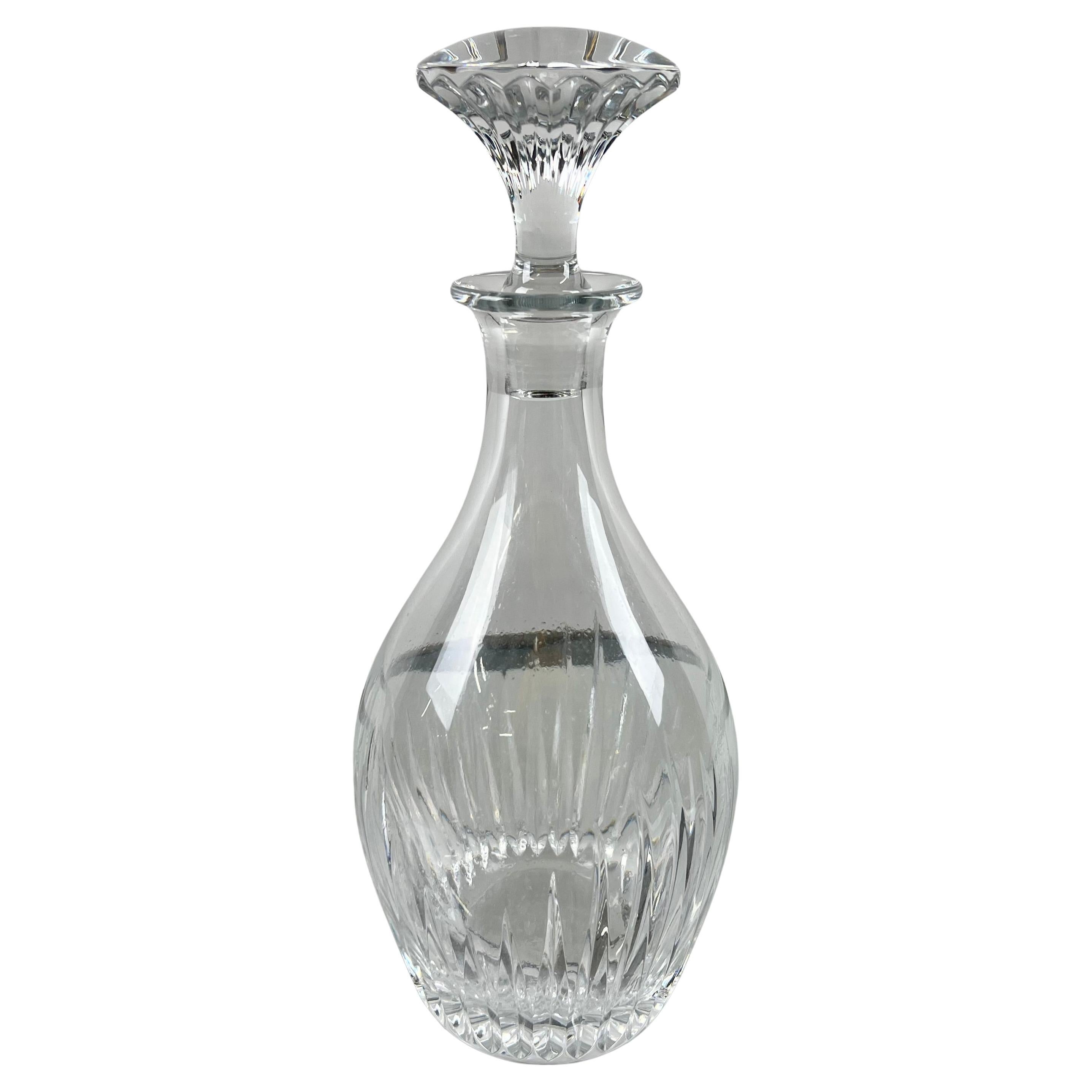 Rare Baccarat Crystal France Massena Liquor 
Whiskey Decanter with Stopper For Sale