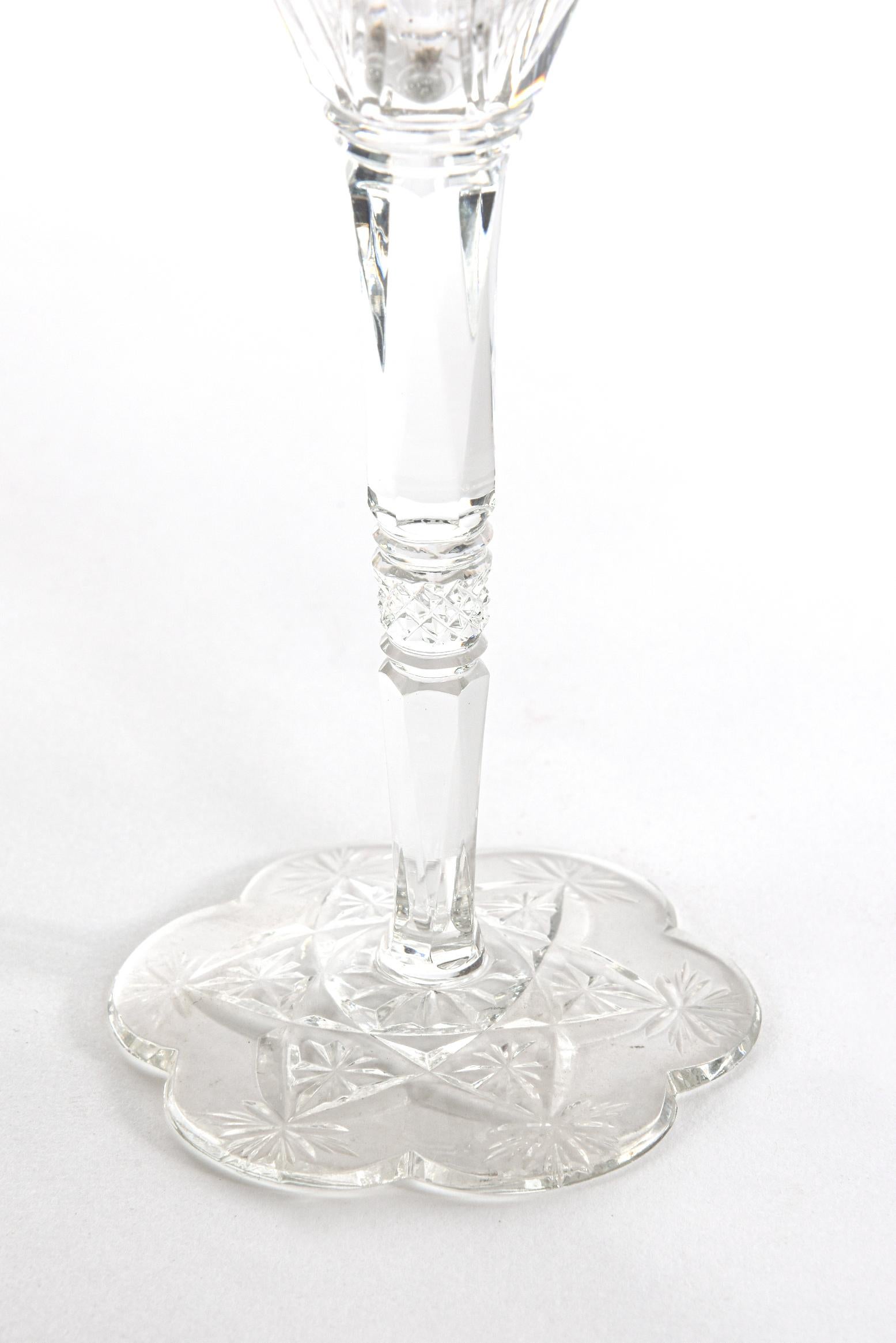 Rare Baccarat Custom Sultan of Brunei Aperitif or Sherry Glass Hand Cut Crystal 1