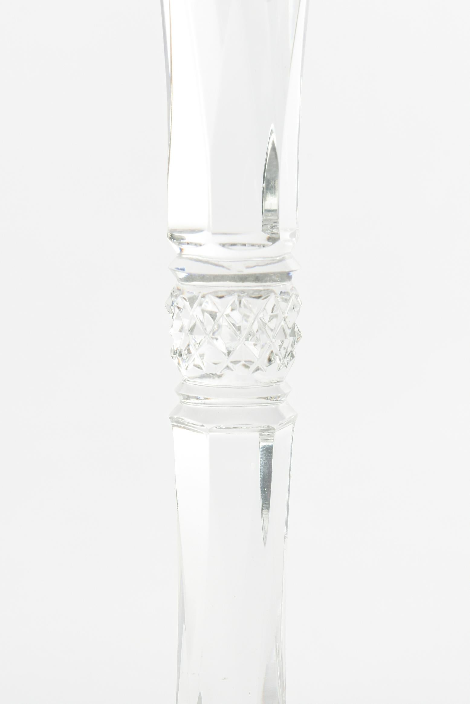 Rare Baccarat Custom Sultan of Brunei Suite of Six Goblets, Handcut Crystal 2