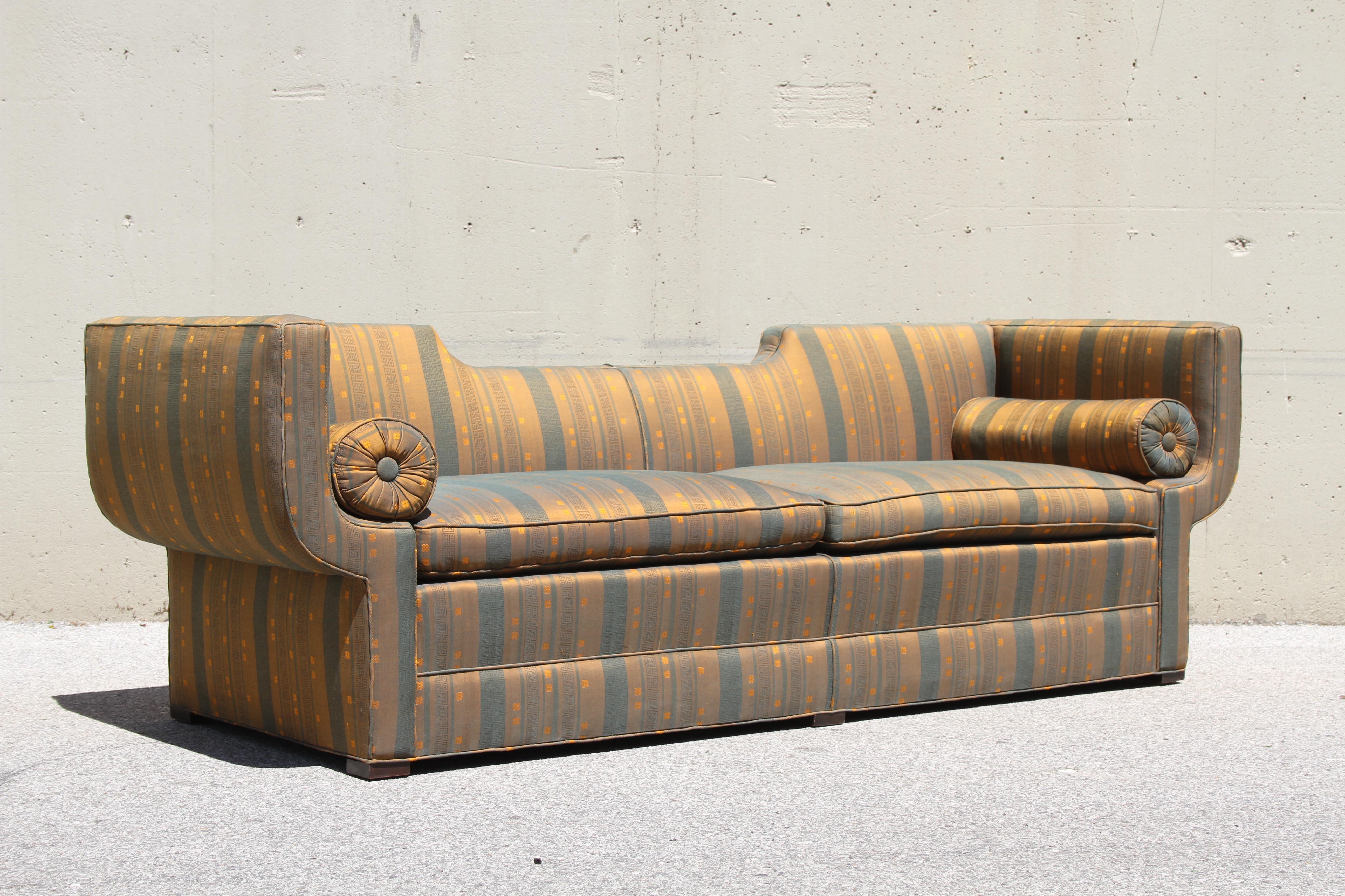 Rare Baker Furniture Co. Gondola Sofa, Midcentury For Sale 4