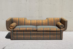 Rare Baker Furniture Co. Gondola Sofa, Midcentury
