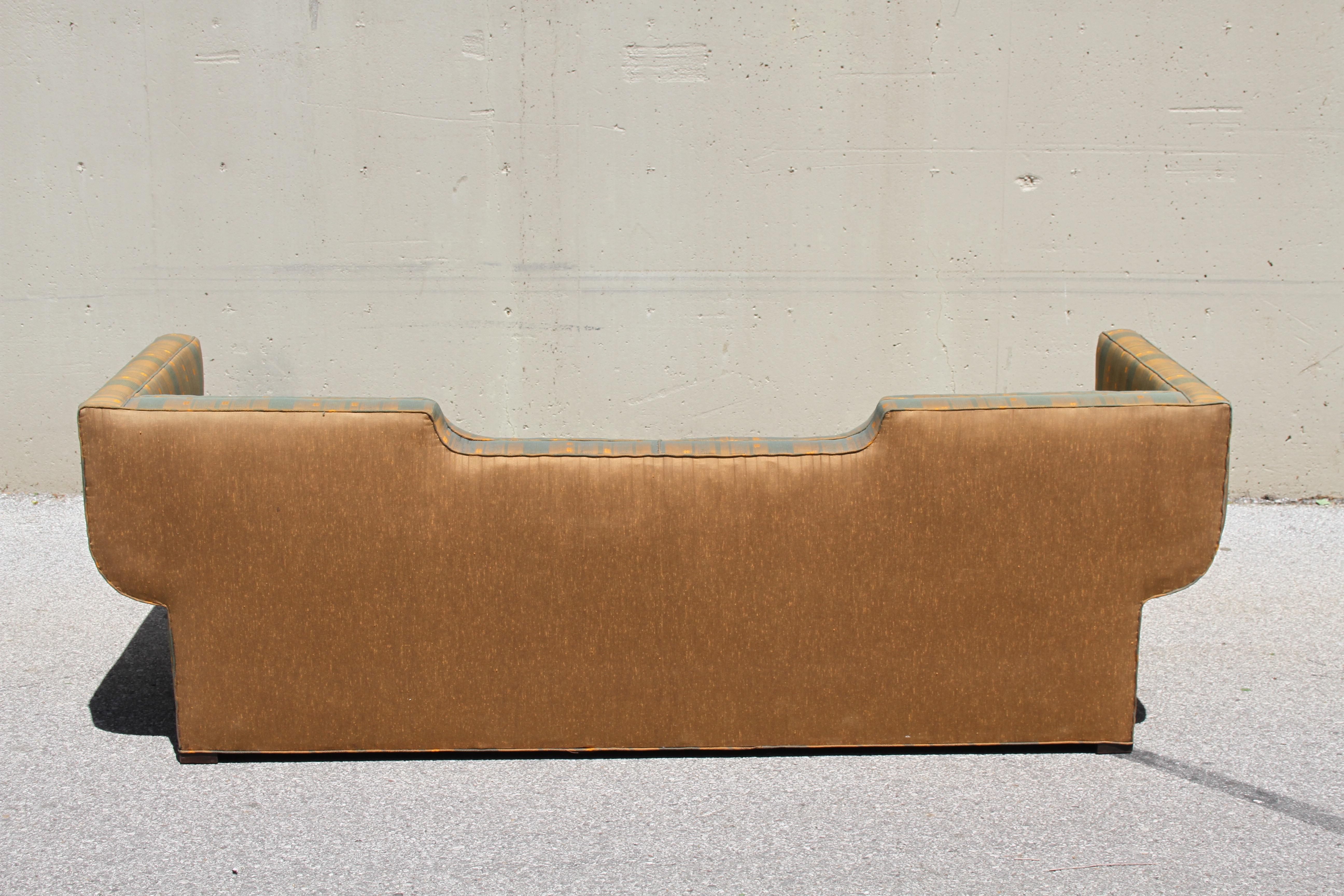 American Rare Baker Furniture Co. Gondola Sofa, Midcentury For Sale