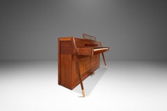 Seltenes Baldwin Acrosonic Piano in Nussbaum, Messing & Caning #759945, USA, ca. 1960er Jahre