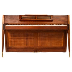 Seltenes Baldwin Acrosonic Spinet Klavierklavier aus Nussbaum, Messing und Schilfrohr,  USA, ca. 1960er Jahre