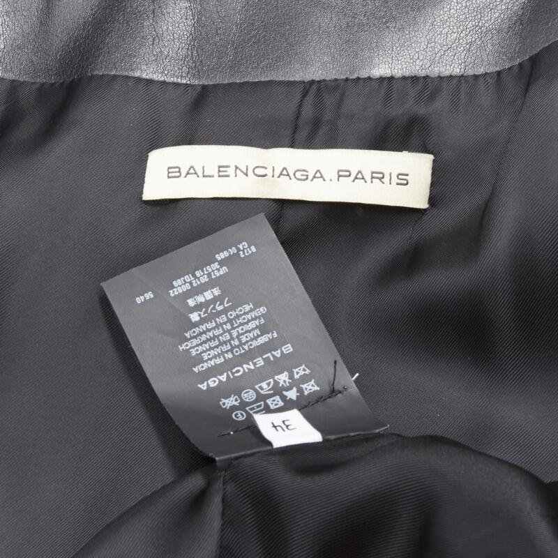 rare BALENCIAGA 2012 Nicolas Ghesquiere red wool cocoon bomber jacket FR34 XS For Sale 5