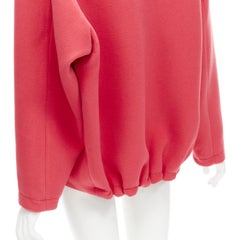 rare BALENCIAGA 2012 Nicolas Ghesquiere red wool cocoon bomber jacket FR34 XS