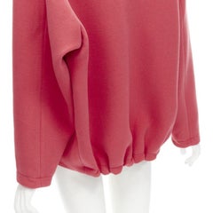 rare BALENCIAGA 2012 Nicolas Ghesquiere red wool cocoon bomber jacket FR34 XS