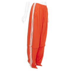 rare BALENCIAGA ADIDAS Demna 2022 Runway Pantashoe Jogginghose red heels EU38