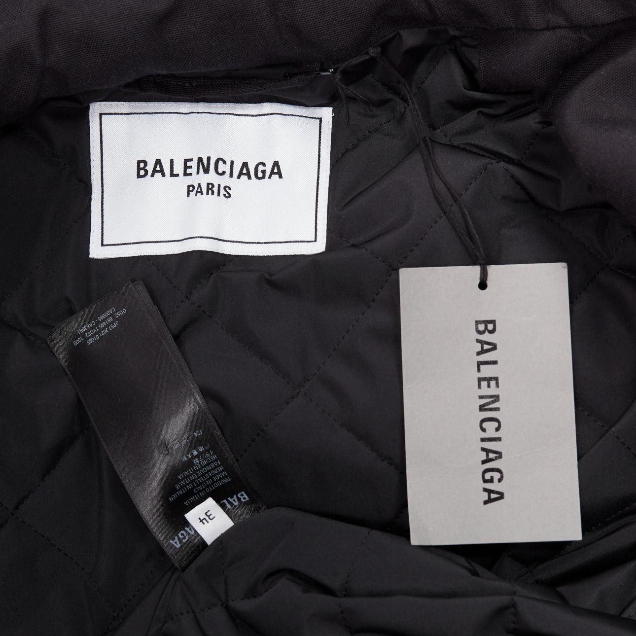 rare BALENCIAGA Demna 2021 Runway CB Parka deconstructed ski jacket FR34 XS For Sale 4