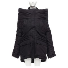 rare BALENCIAGA Demna 2021 Runway CB Parka deconstructed ski jacket FR34 XS