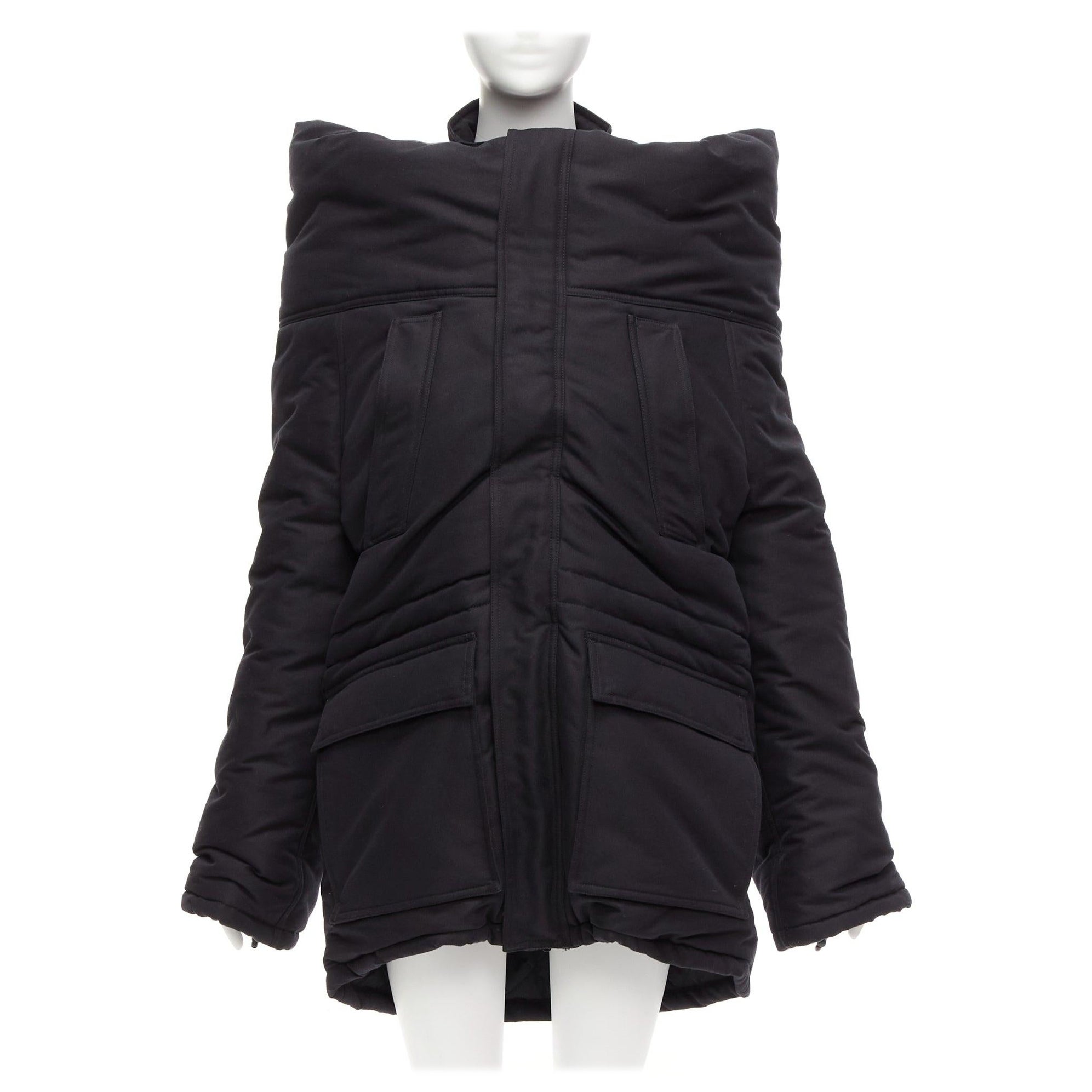 raro Balenciaga Demna 2021 Runway CB Parka decostruito giacca da sci FR34 XS