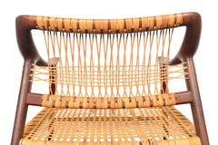 Rare "Bambi" Lounge Chair in Teak + Cane