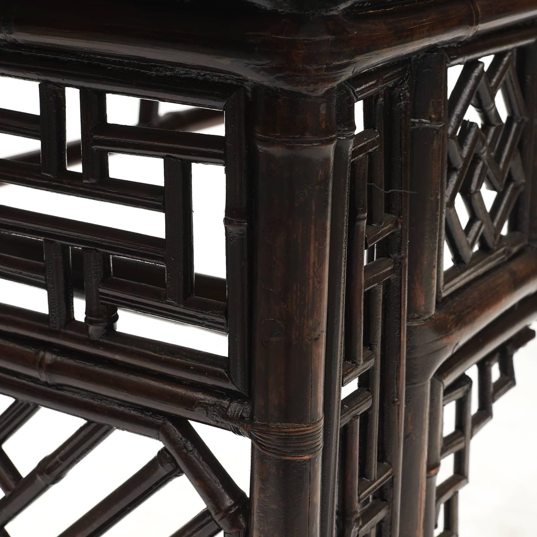 Rare Bamboo Alter / Console Table, 1800 - 1840 3
