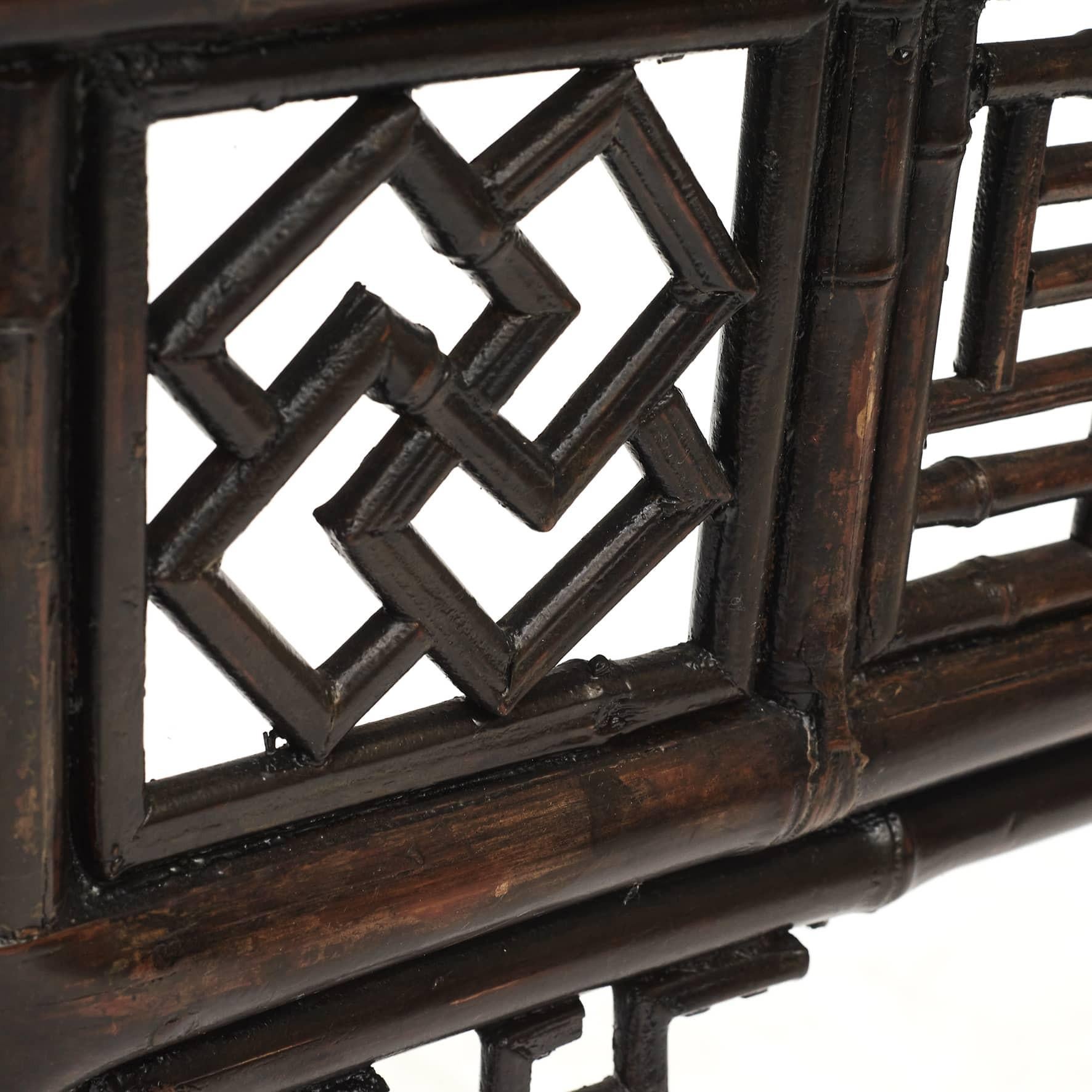 Lacquered Rare Bamboo Alter / Console Table, 1800 - 1840