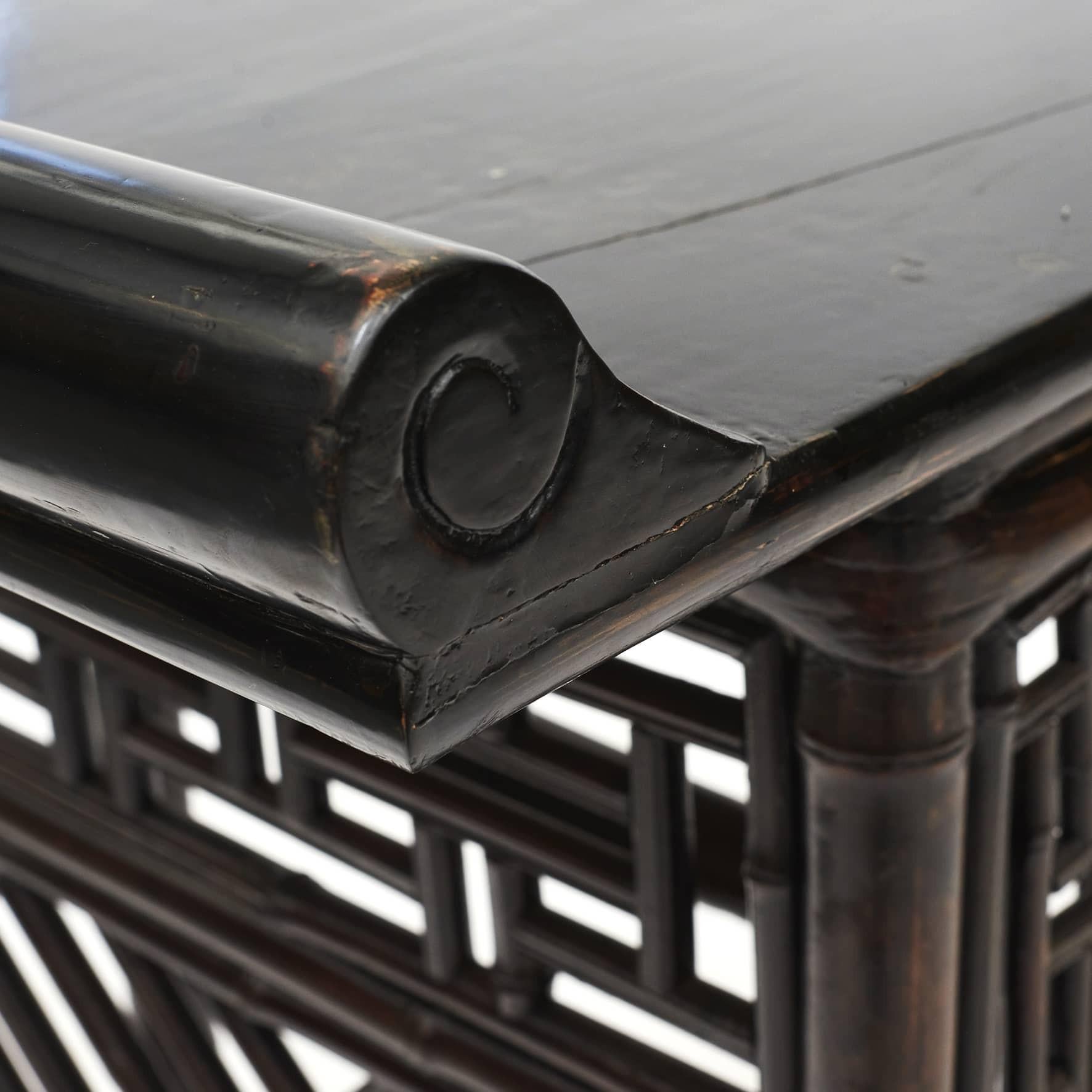 Rare Bamboo Alter / Console Table, 1800 - 1840 1