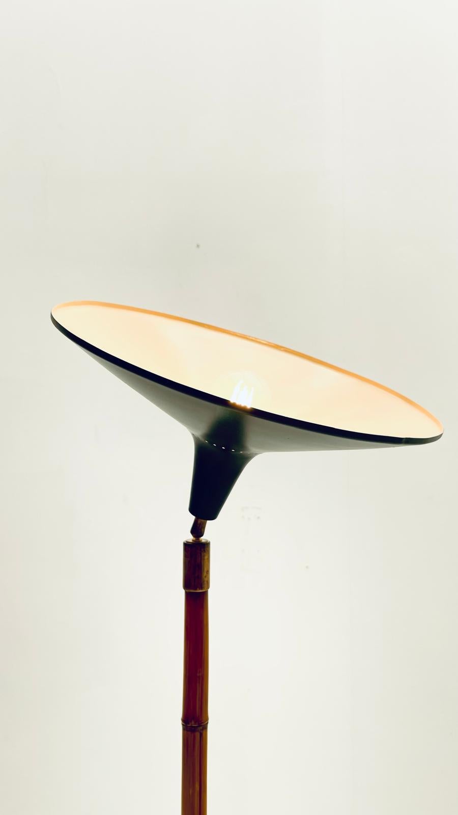 Mid-Century Modern Rare bamboo stick pelikan - floor lamp For Sale