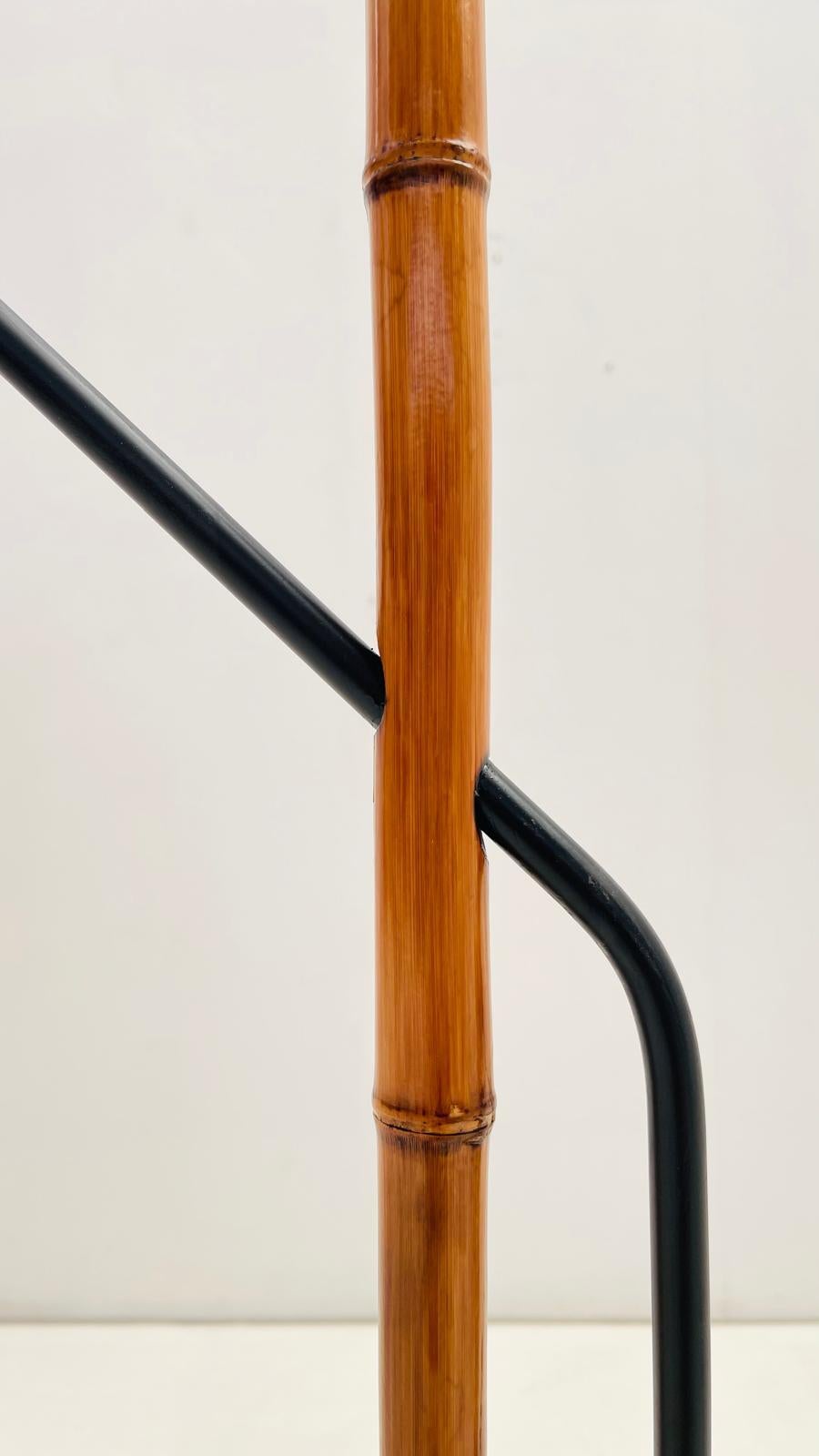 Mid-20th Century Rare bamboo stick pelikan - floor lamp For Sale