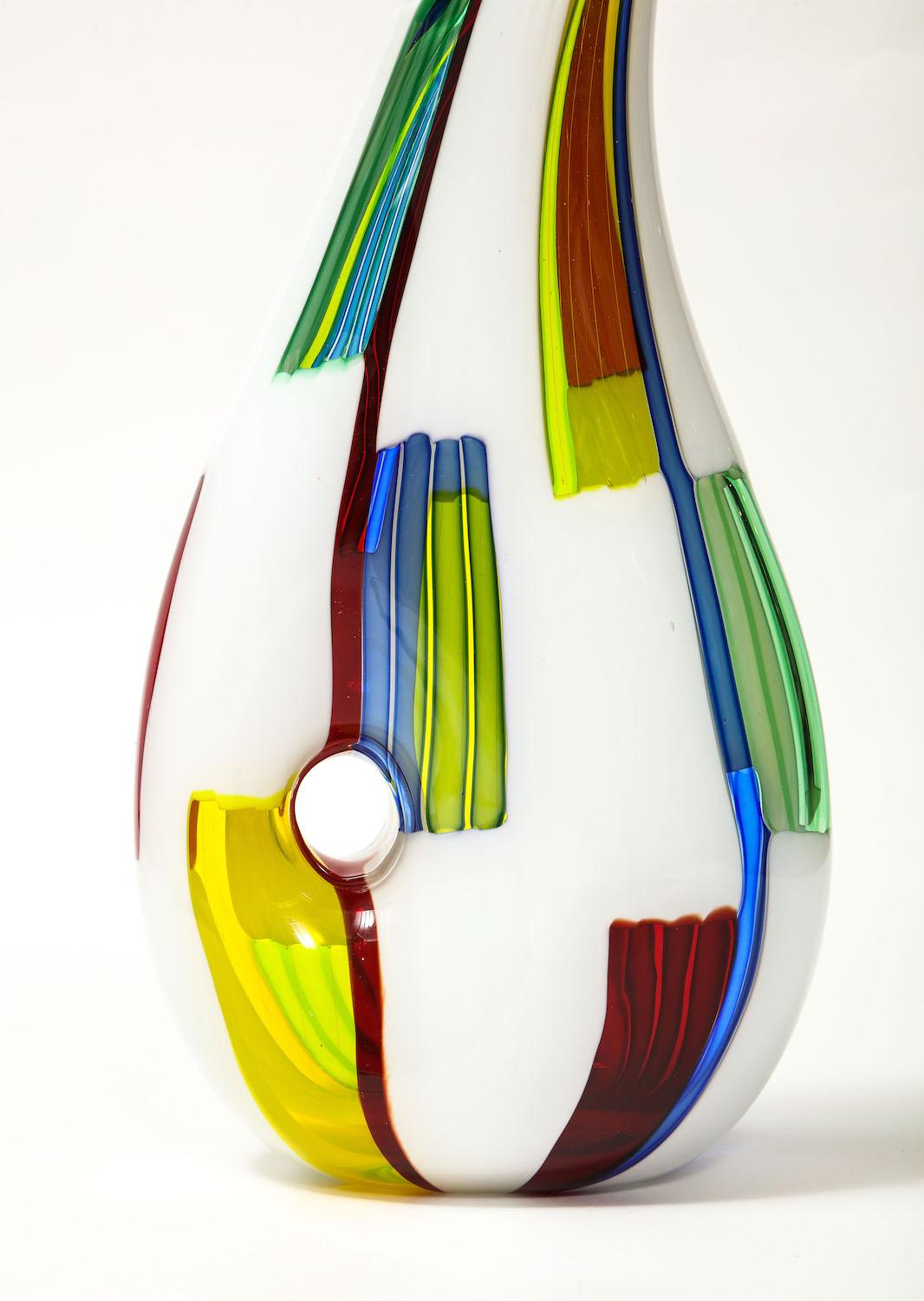 Seltene Vase „Bandiere“ von Anzolo Fuga für A.V.E.M. (Moderne) im Angebot