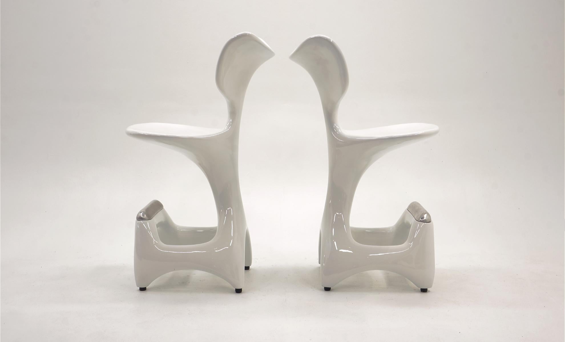 Rare Bar Stools by Jordan Mozer for Nectar Bar at Bellagio In Excellent Condition In Kansas City, MO