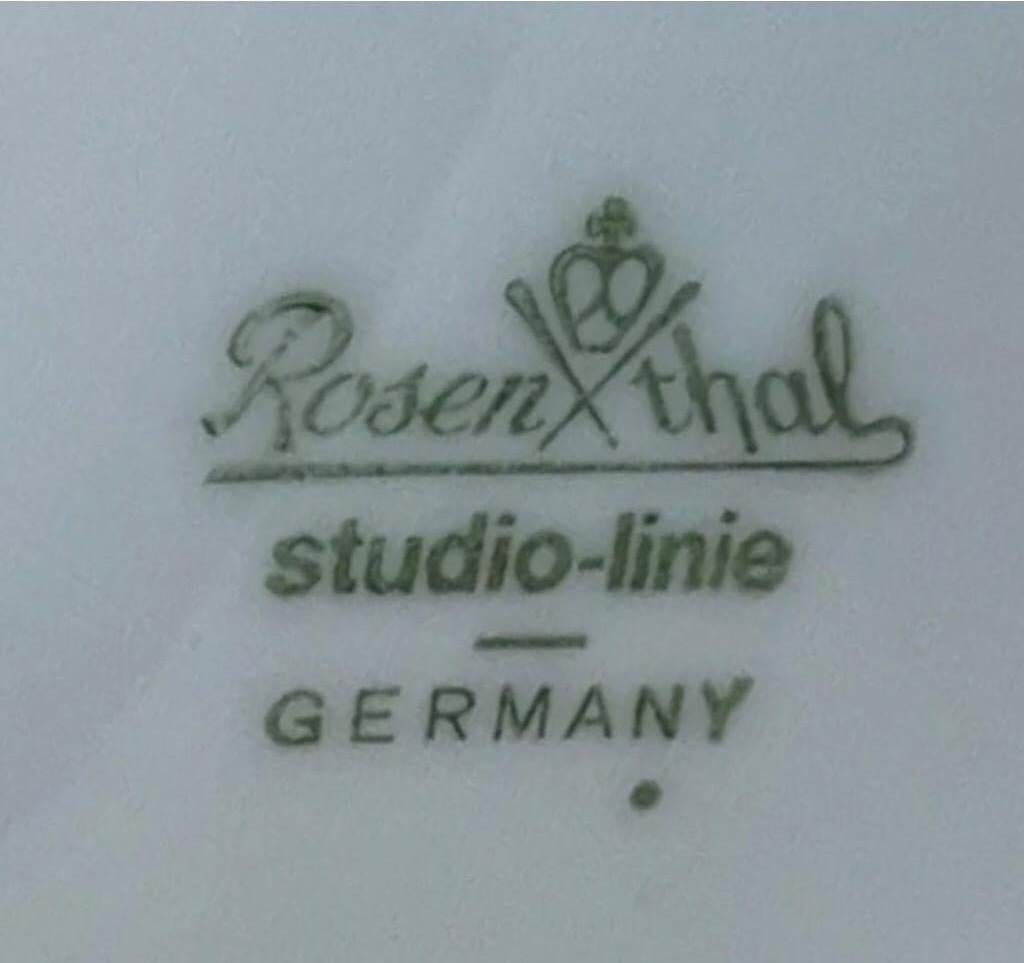 XX secolo Rara Barbara Brenner Rosenthal Studio A Linie Op Art Wave Vaso Germania Zecca in vendita