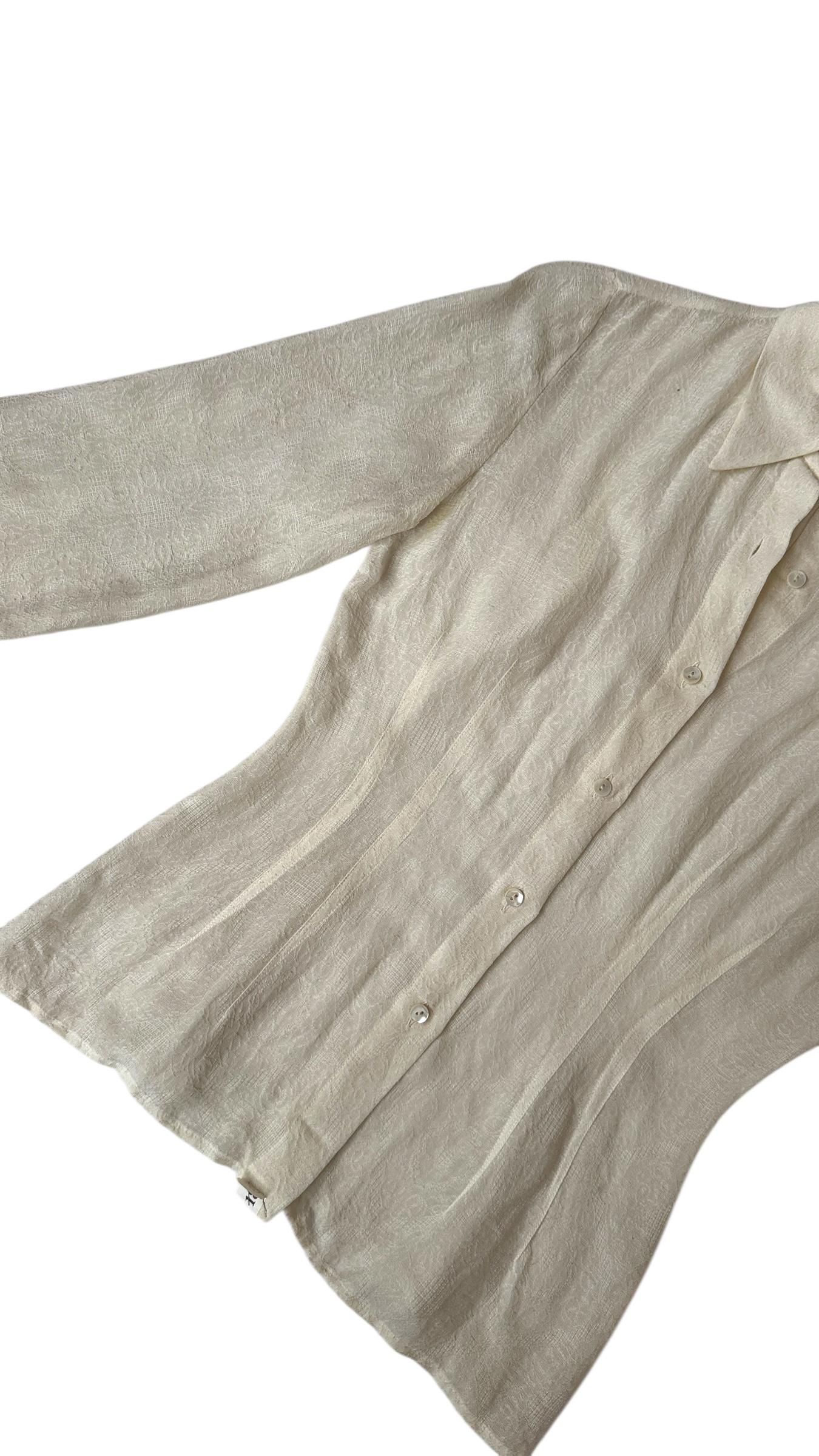 Raro conjunto Barbara Bui de dos piezas en seda - Camisa entallada y chaleco halter en seda en venta 8
