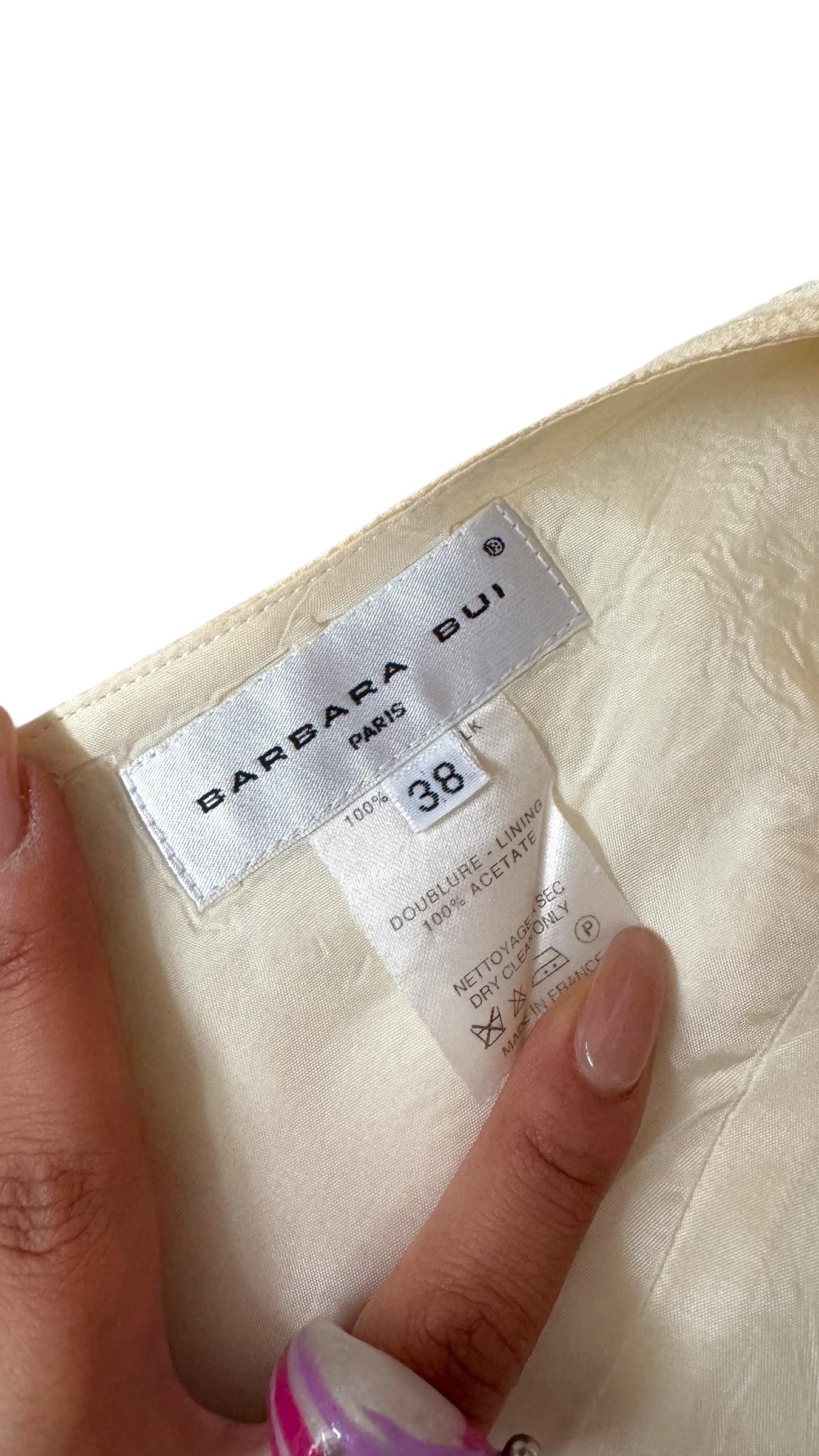 Raro conjunto Barbara Bui de dos piezas en seda - Camisa entallada y chaleco halter en seda en venta 2