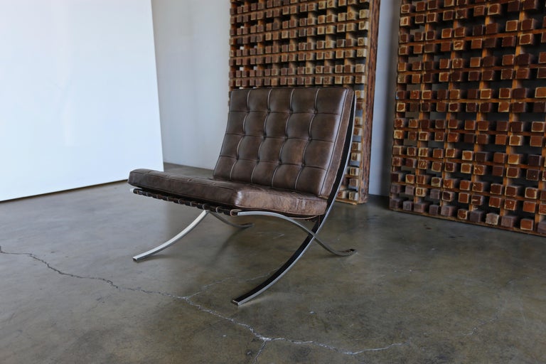 Rare Barcelona Chairs by Ludwig Mies van der Rohe for Gerald R. Griffith at  1stDibs