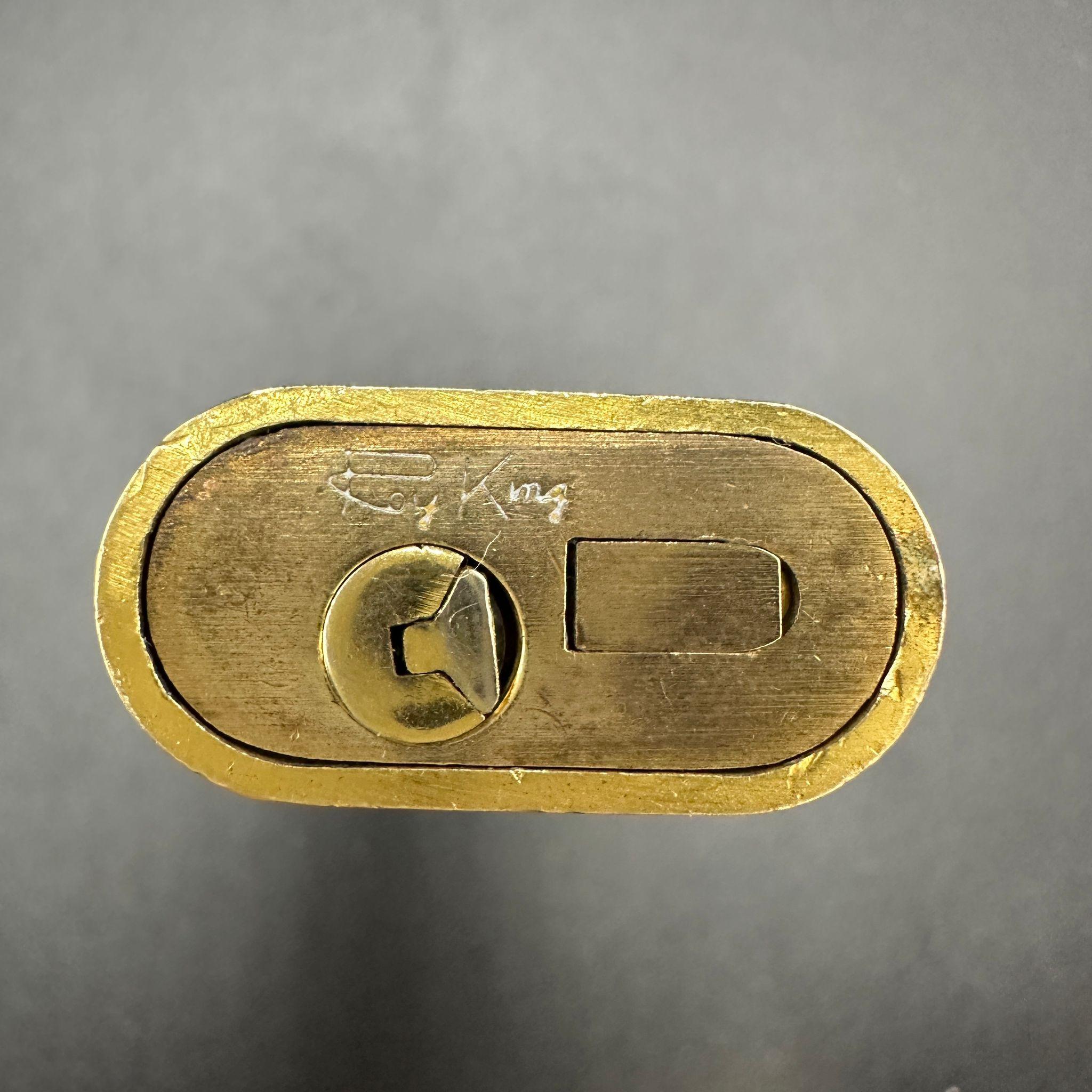Seltener Barock-Leuchter von Cartier RoyKing, Vintage, 18 Karat Gold und Lack 4