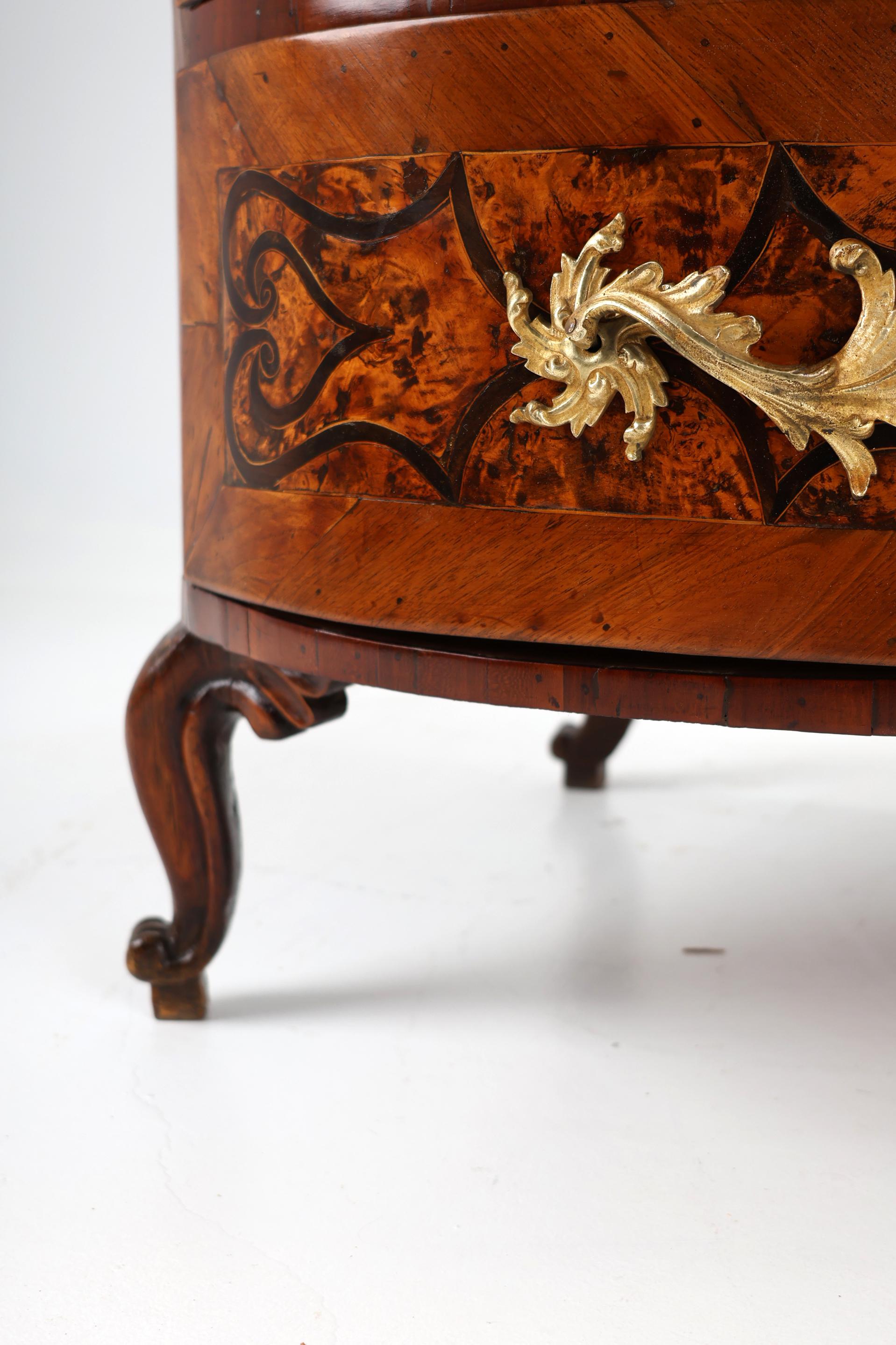 Rare Baroque Chest of Drawers with Inlaids from 18th Century For Sale ...