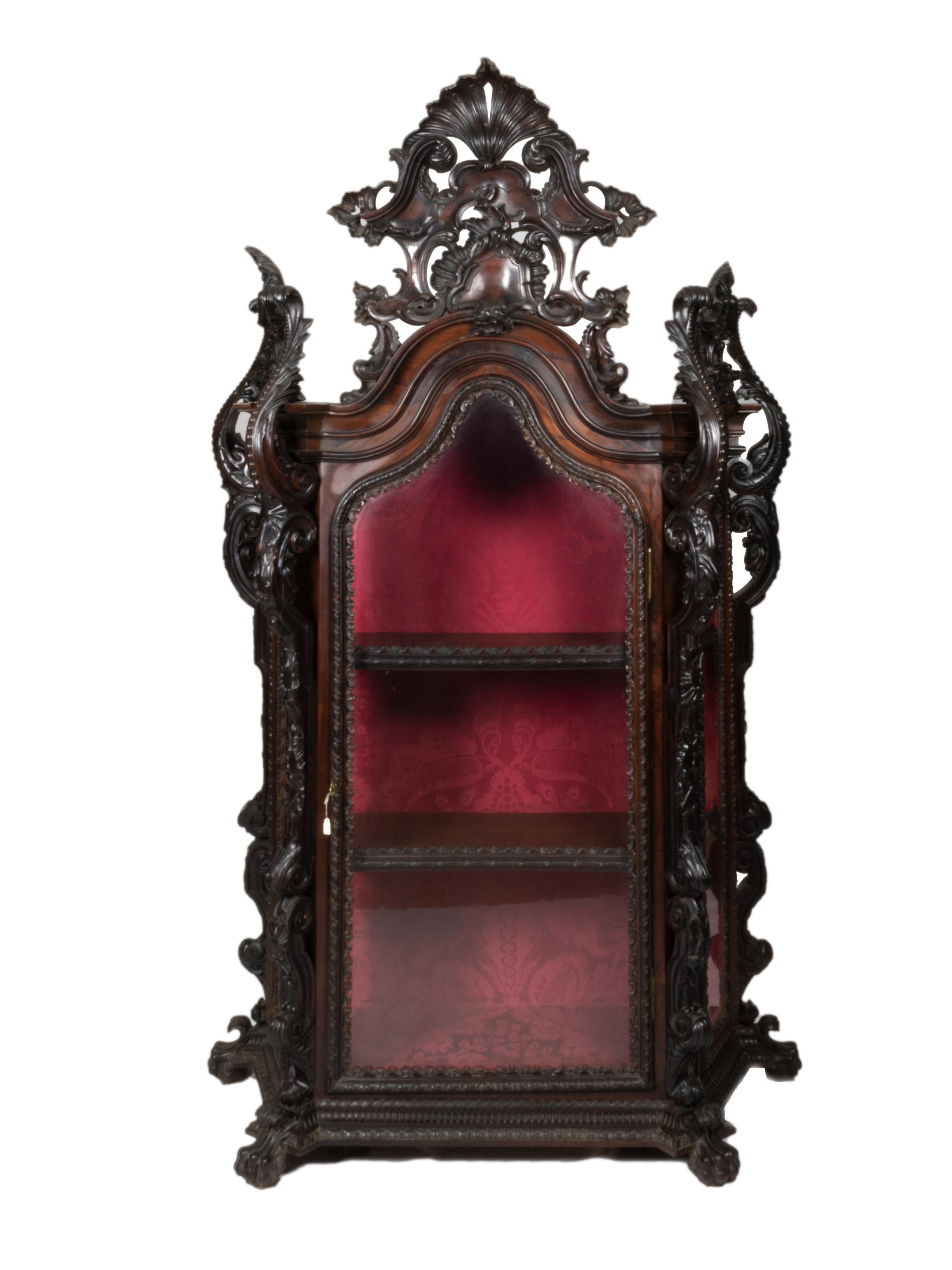 Rare Baroque Showcase with podium, 18th Century For Sale 9