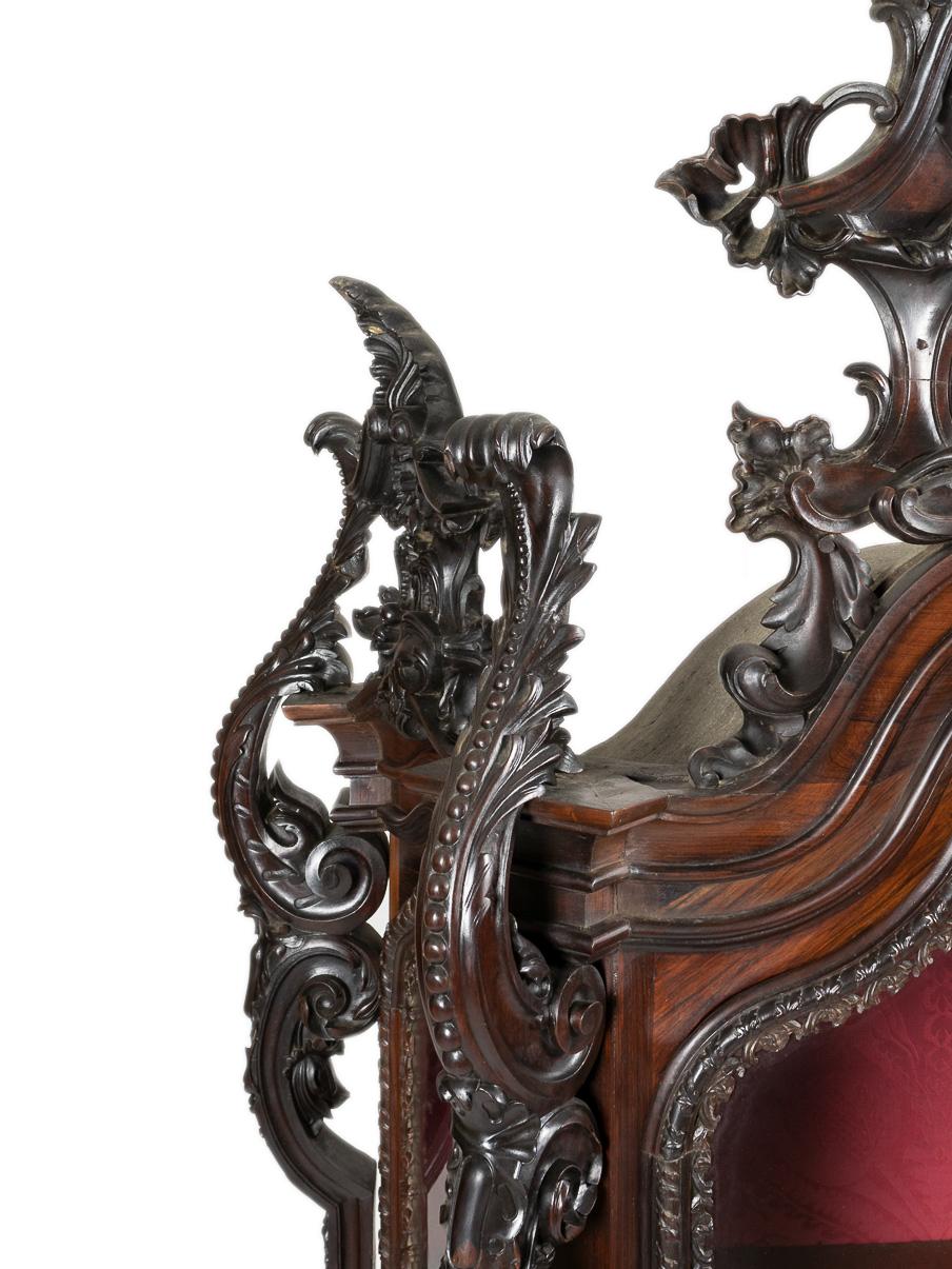 Rare Baroque Showcase with podium, 18th Century For Sale 11