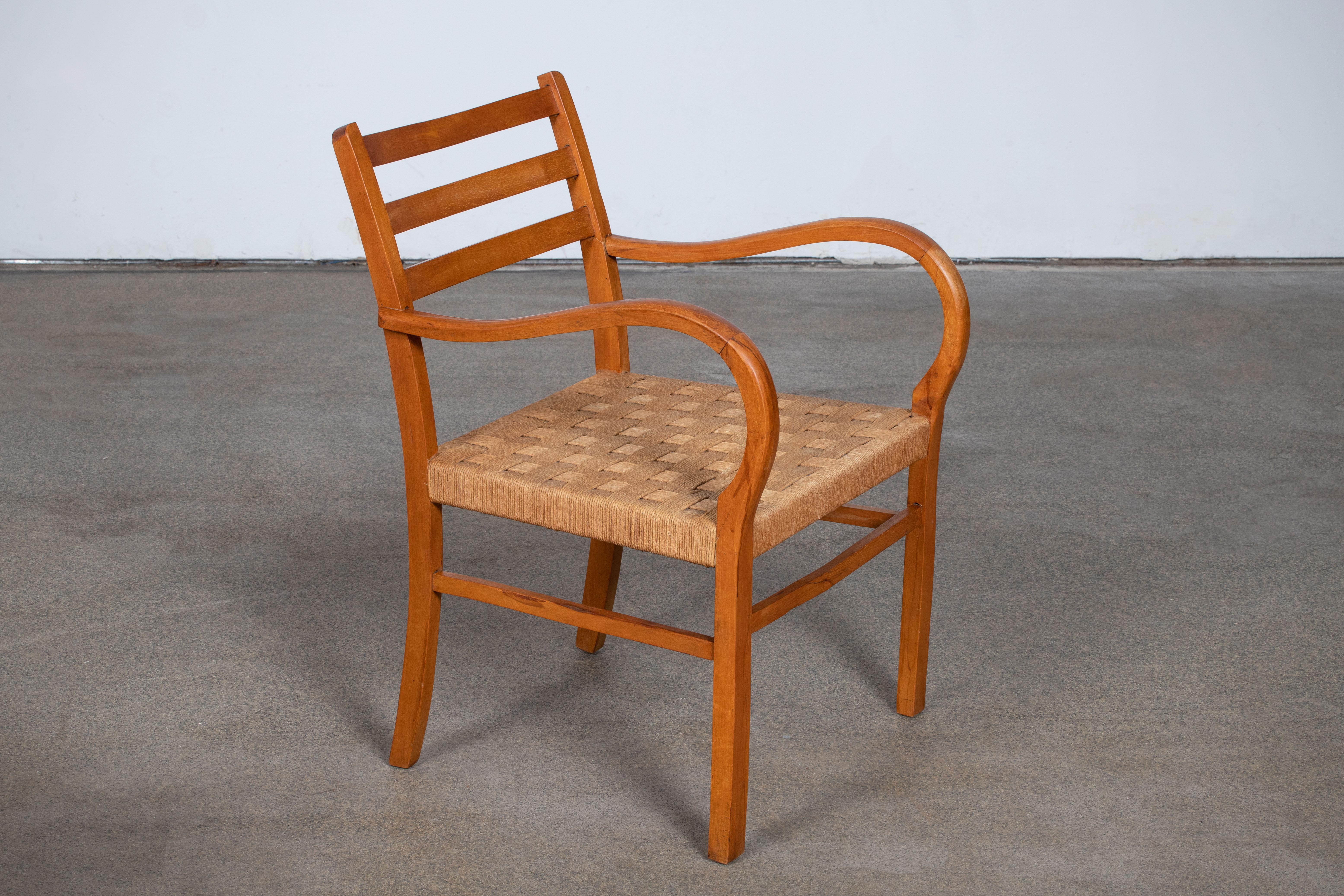 Rare fauteuil Bauhaus d'Erich Dieckmann, 1925 en vente 4