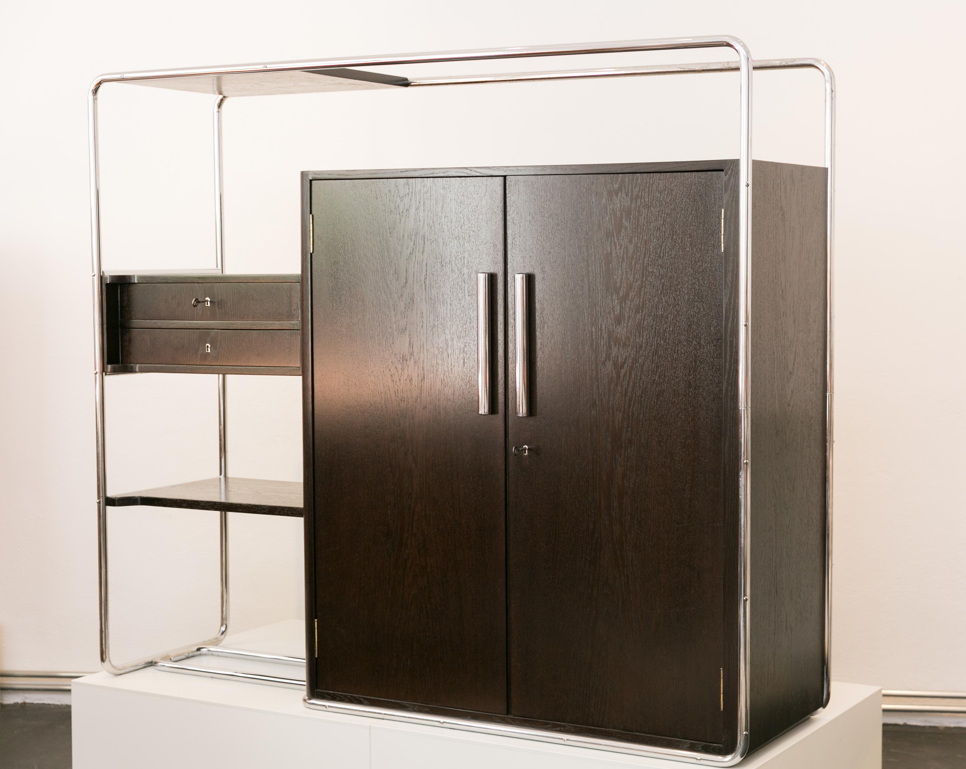 Rare Bauhaus Cabinet B-290 by Bruno Weil for Thonet 1932 6