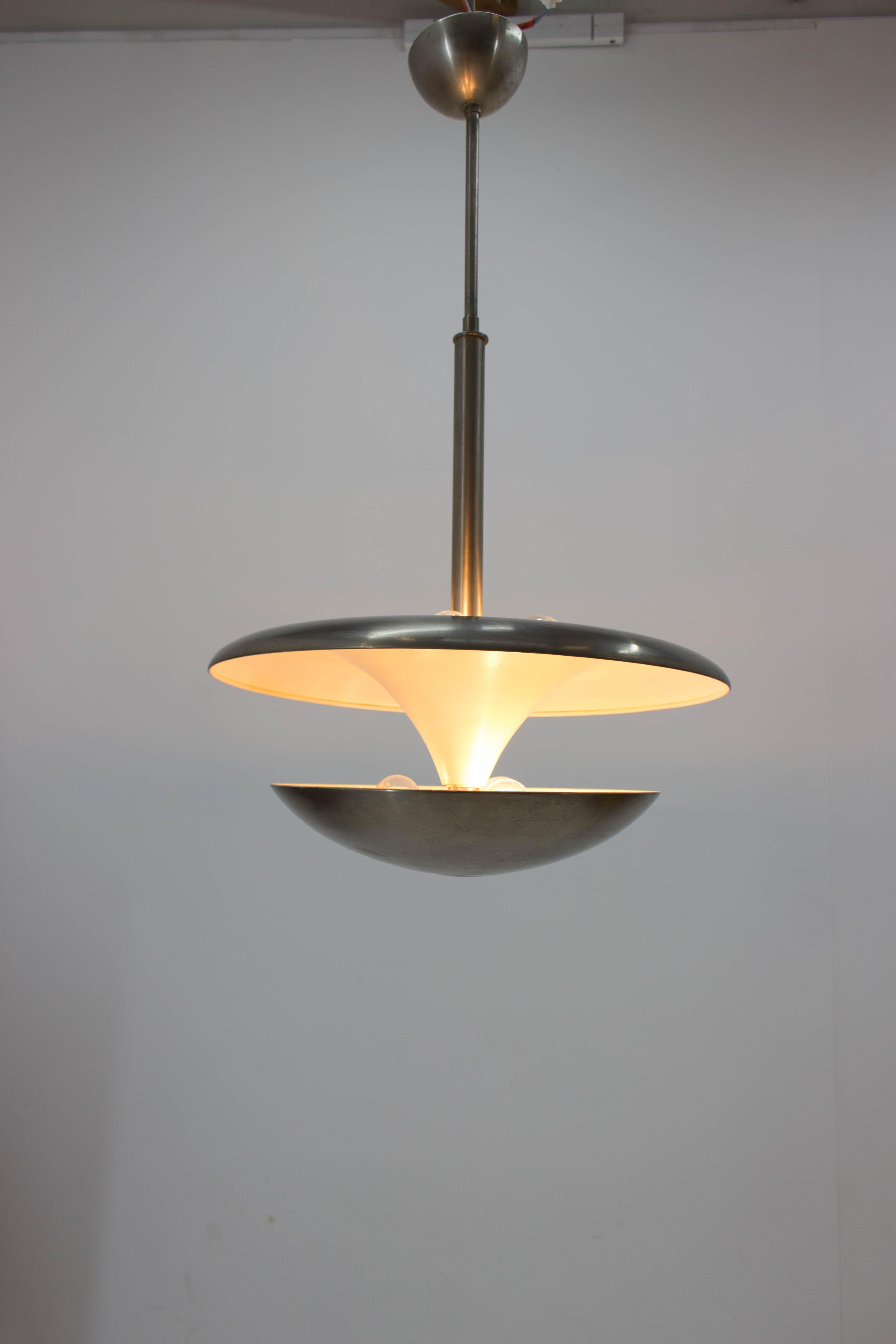 Rare Bauhaus Chandelier by Franta Anyz, 1920s In Good Condition In Praha, CZ