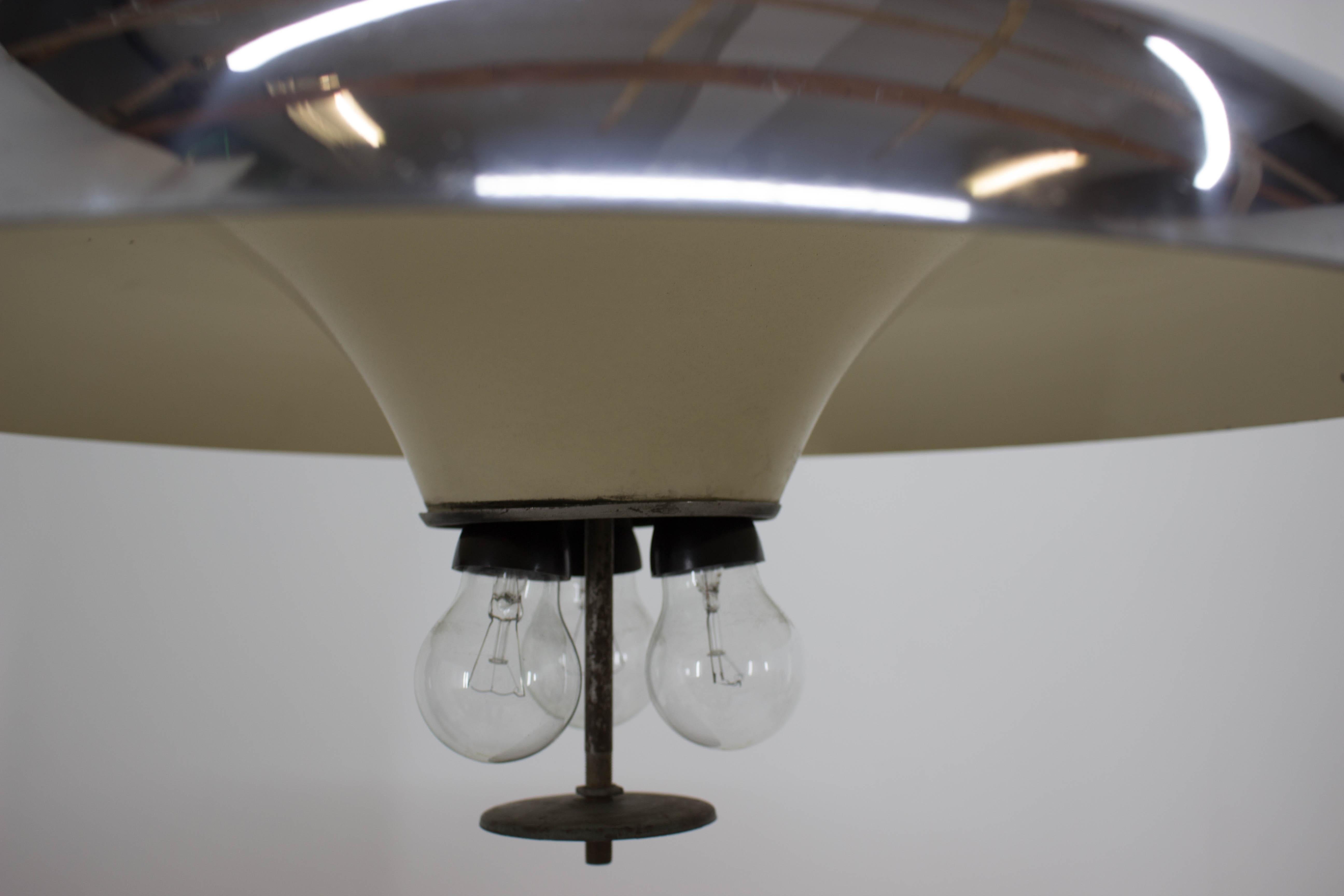 Rare Bauhaus Chandelier by Frantisek Anyz for Napako, 1930s 2