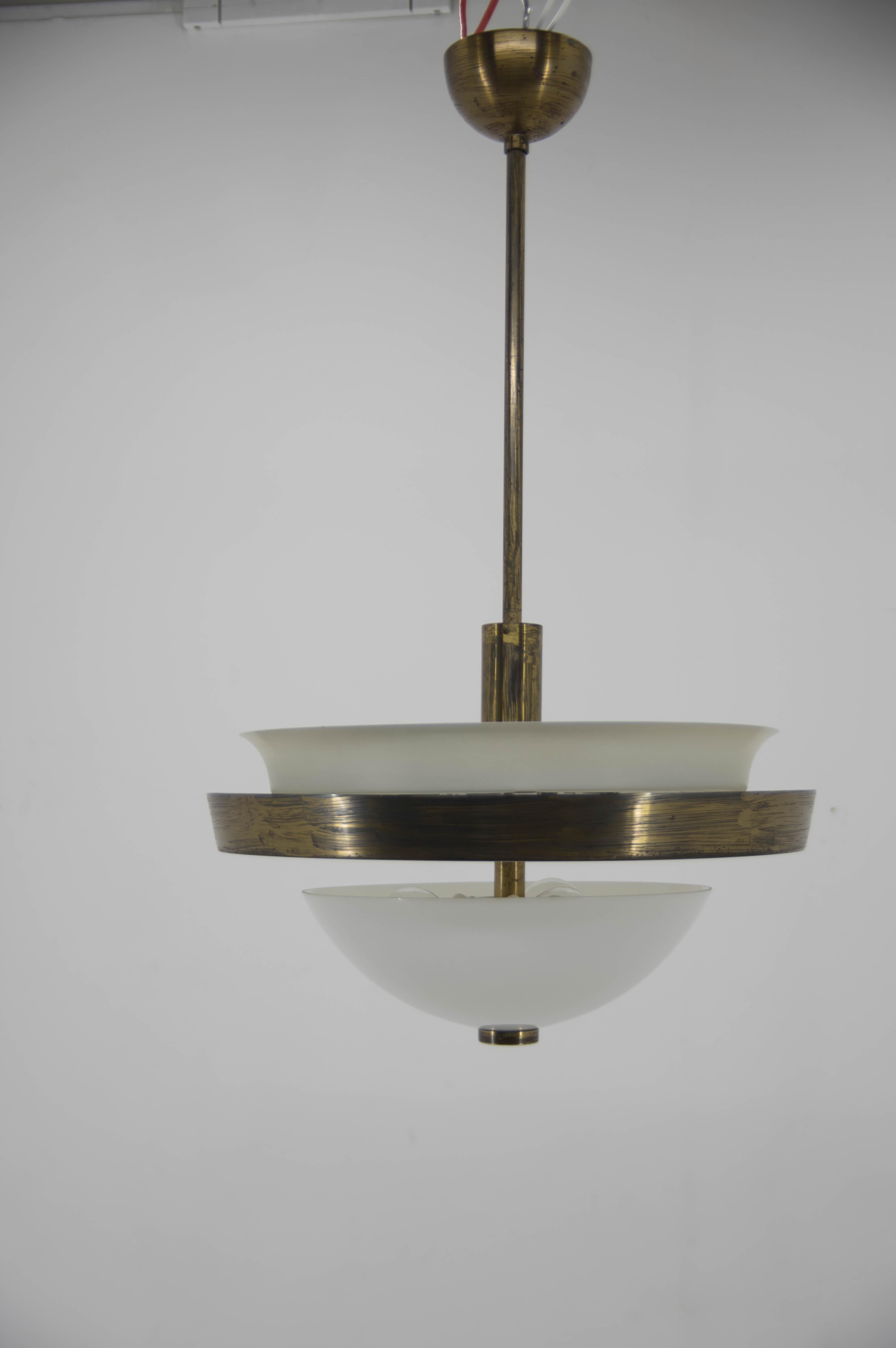 Rare Bauhaus Chandelier by IAS, 1930s For Sale 6