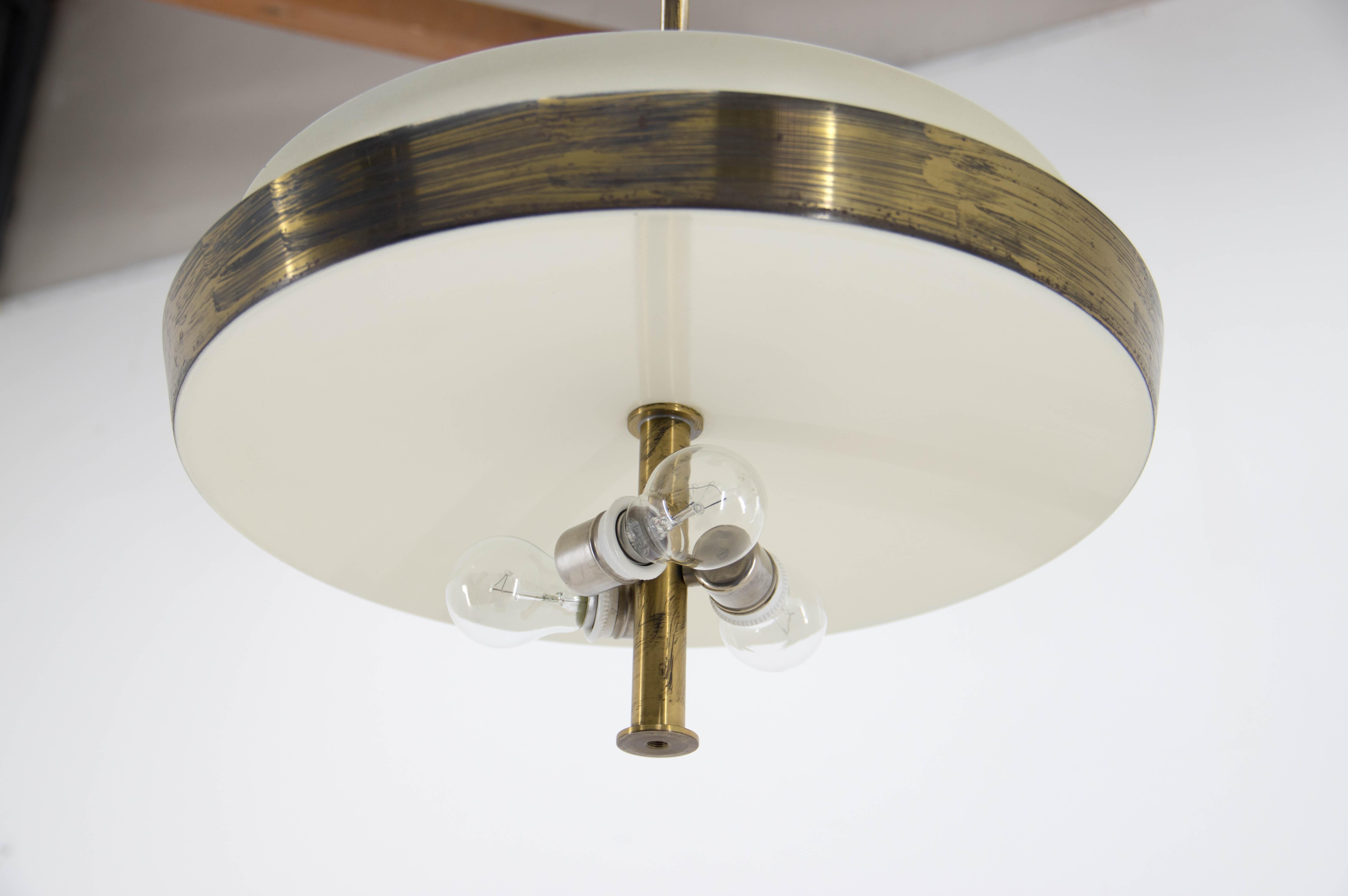 Rare Bauhaus Chandelier by IAS, 1930s For Sale 8