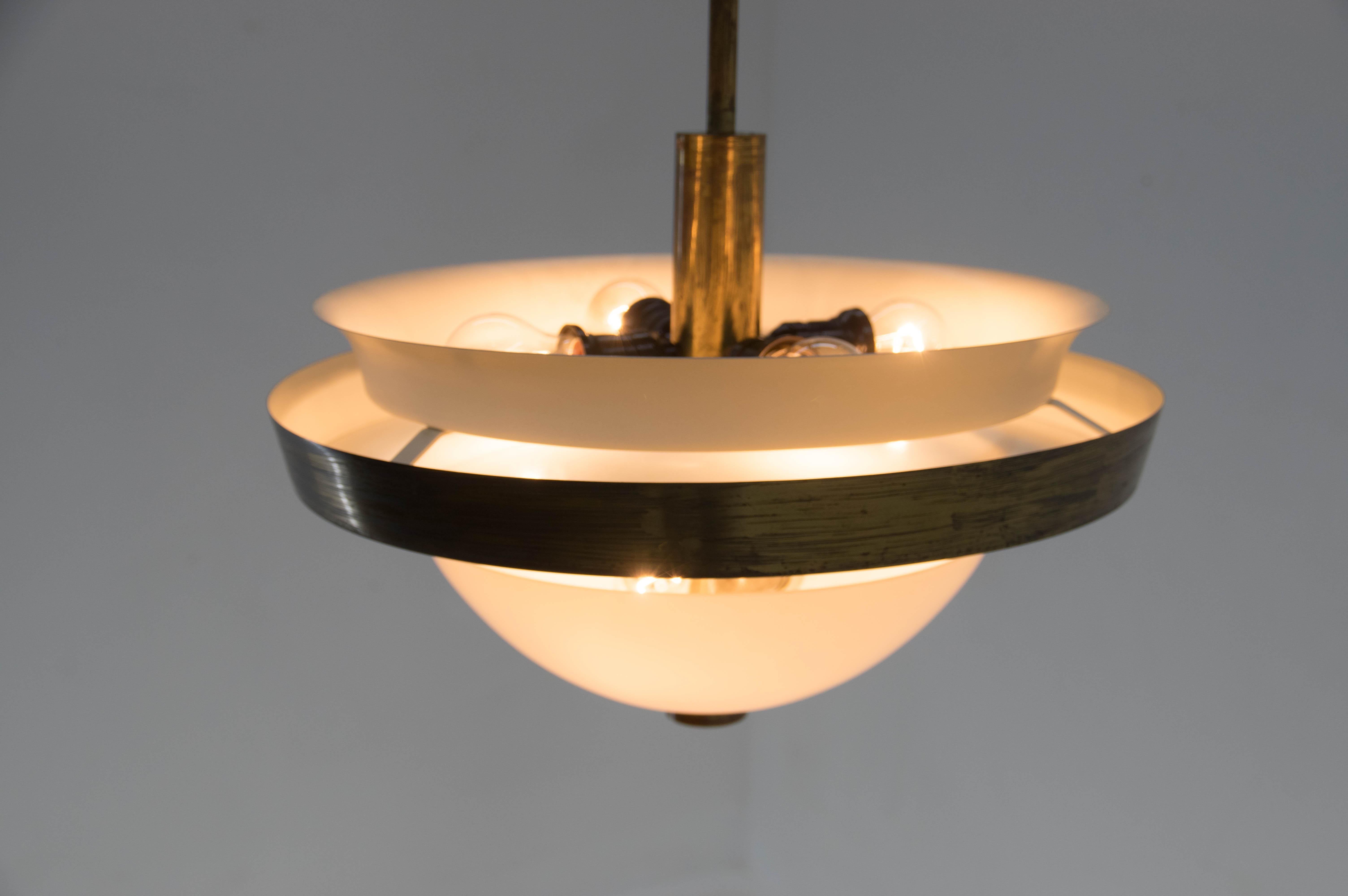 Mid-20th Century Rare Bauhaus Chandelier by IAS, 1930s For Sale